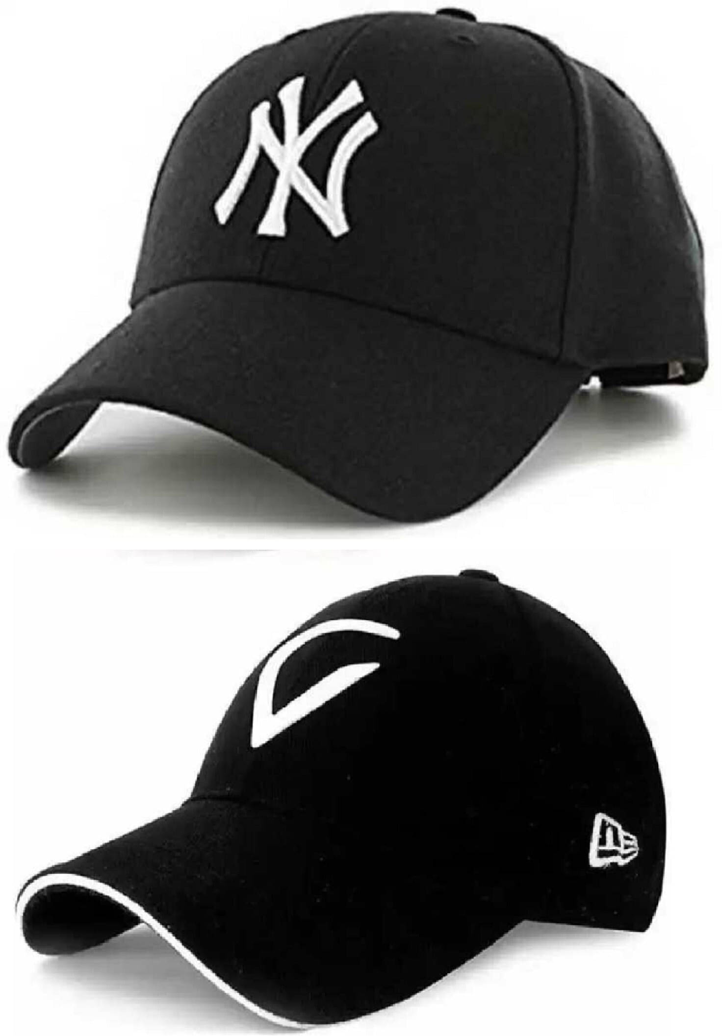     			Babji Pack of 2 Cotton Men's Cap ( Black )