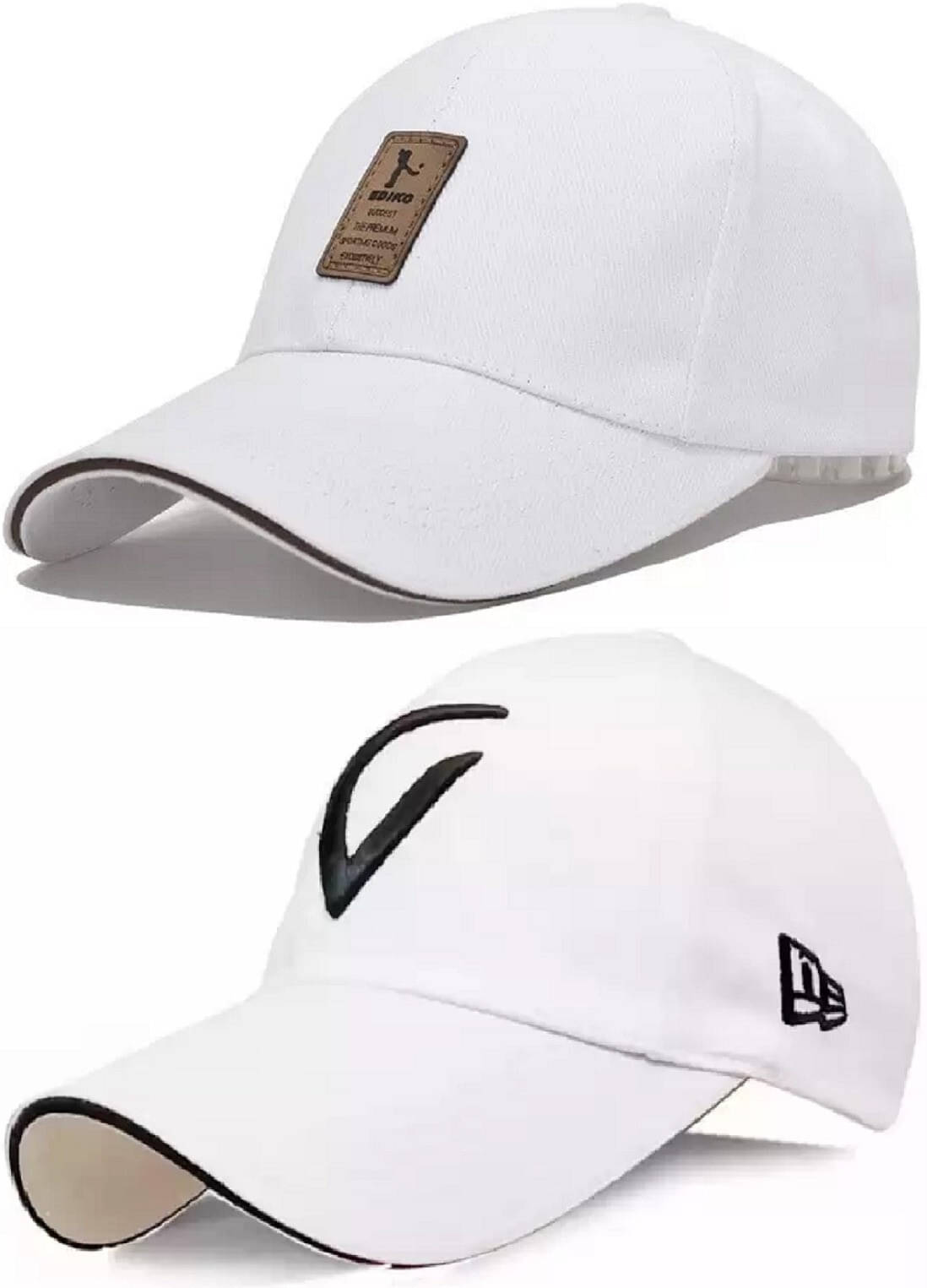     			Babji Pack of 2 Cotton Men's Cap ( White )