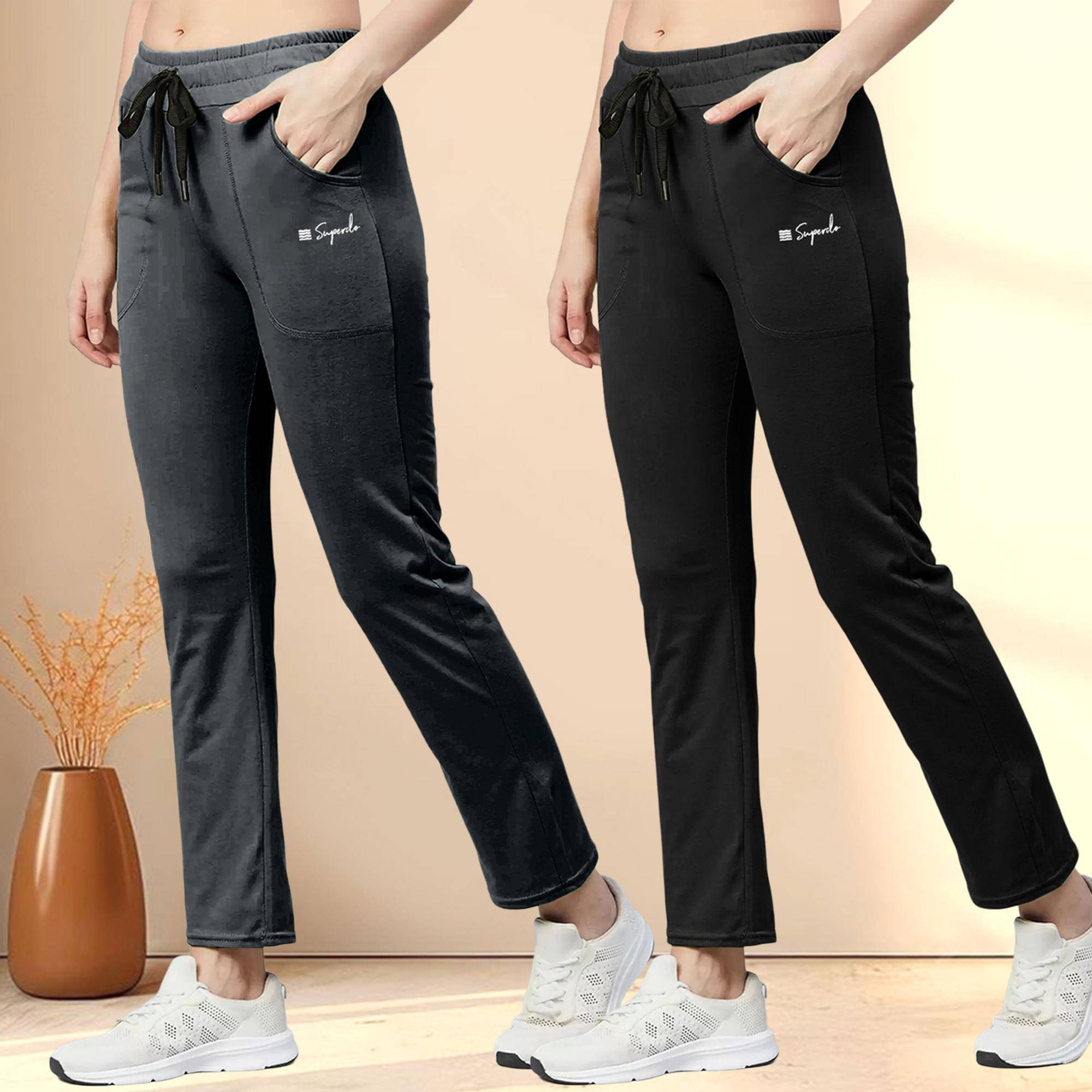     			Ethnic Basket Women Cotton Casual Trousers ( Multicolor )