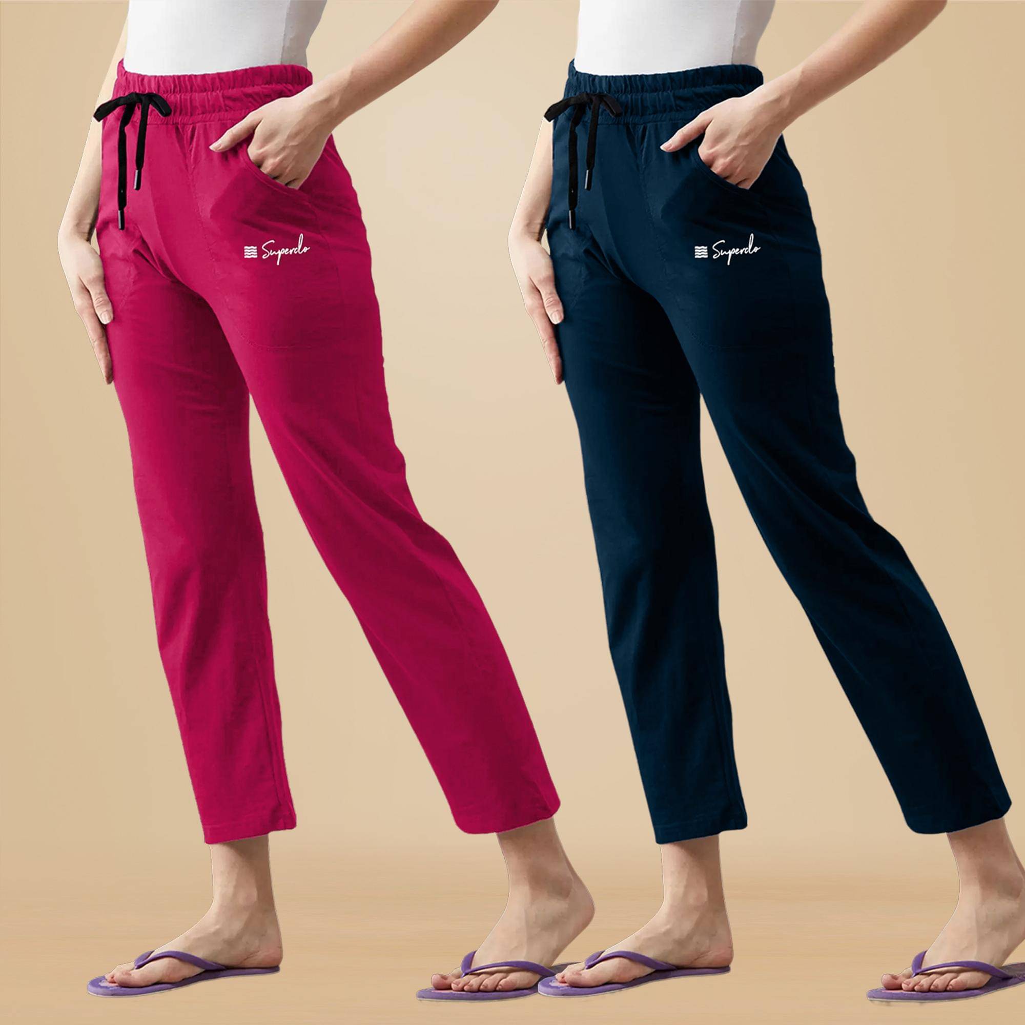     			Ethnic Basket Women Cotton Casual Trousers ( Multicolor 4 )