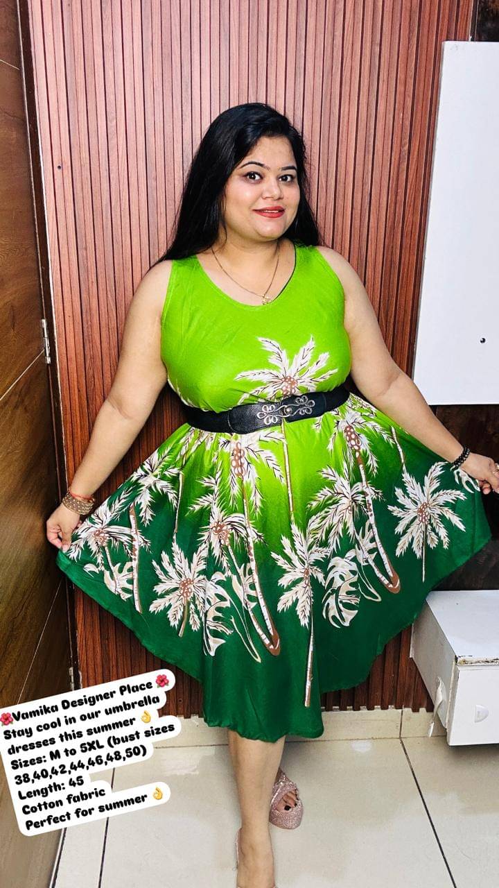     			Generic Priyanka Enterprises Women Rayon Printed A-line Dress ( Green )