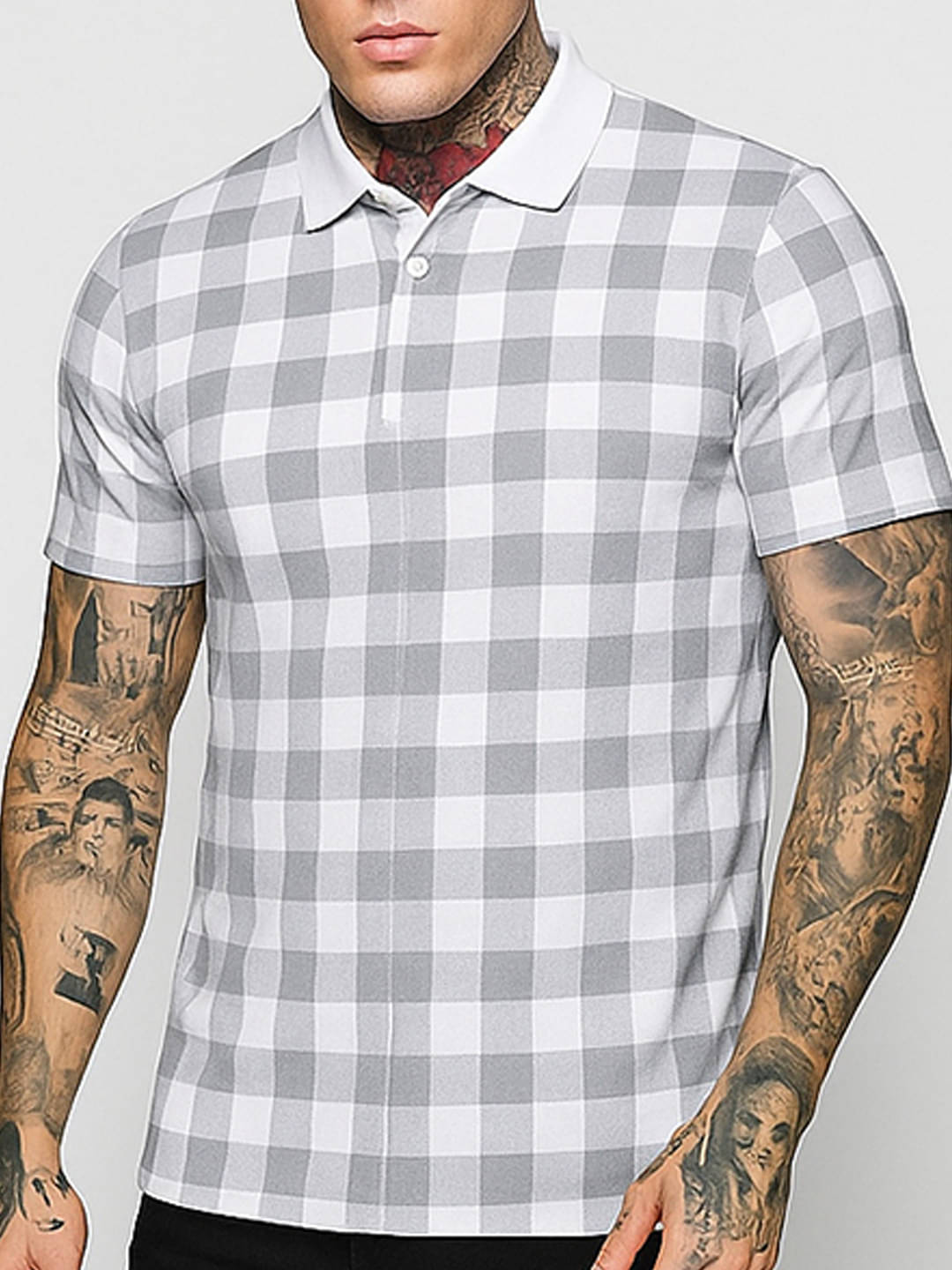     			Hushbucks Men Polyester Regular Fit Printed Polo T Shirt ( White )
