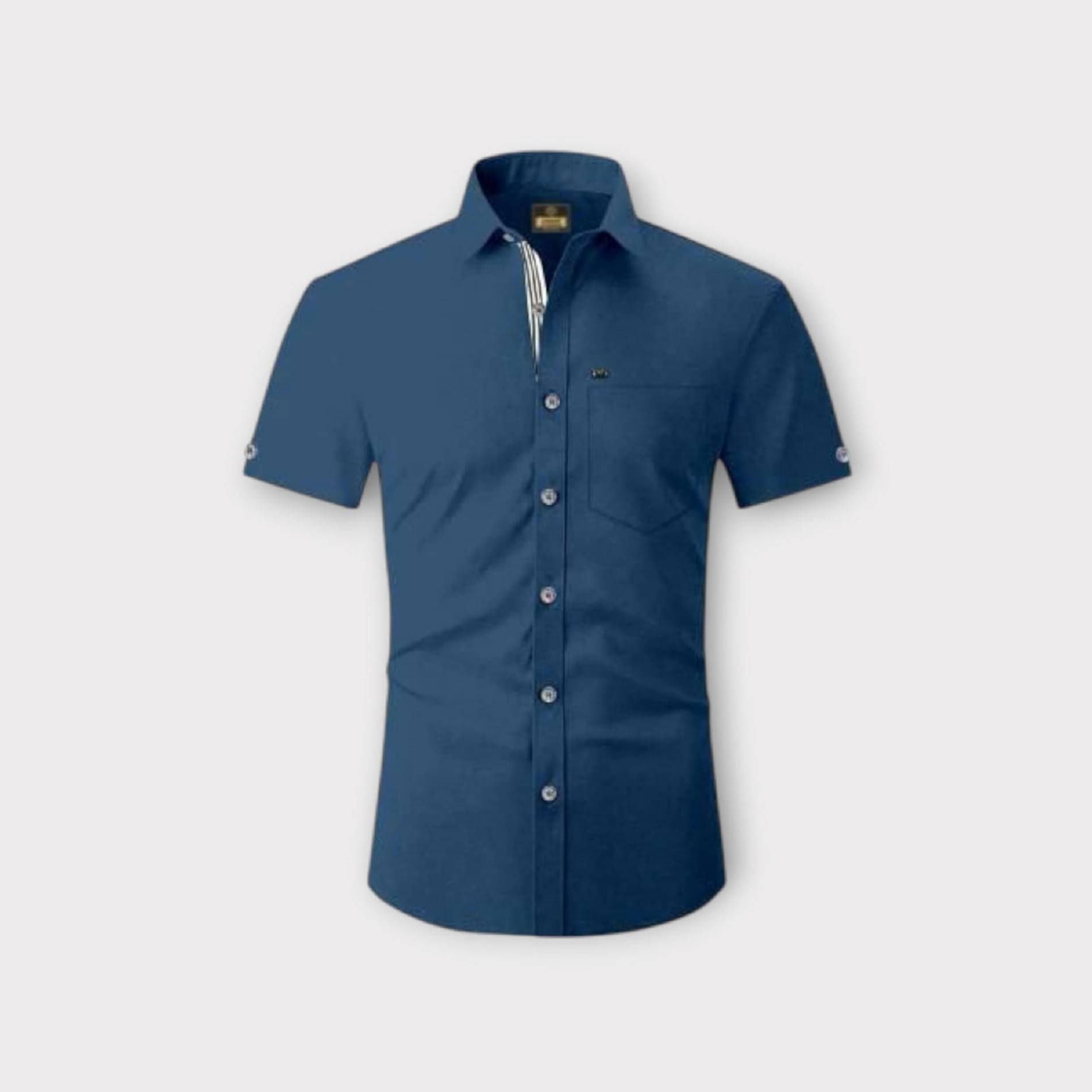     			J V Brothers Cotton Blend Regular Fit Half Sleeves Men's Formal Shirt - Multicolor ( Pack of 1 )