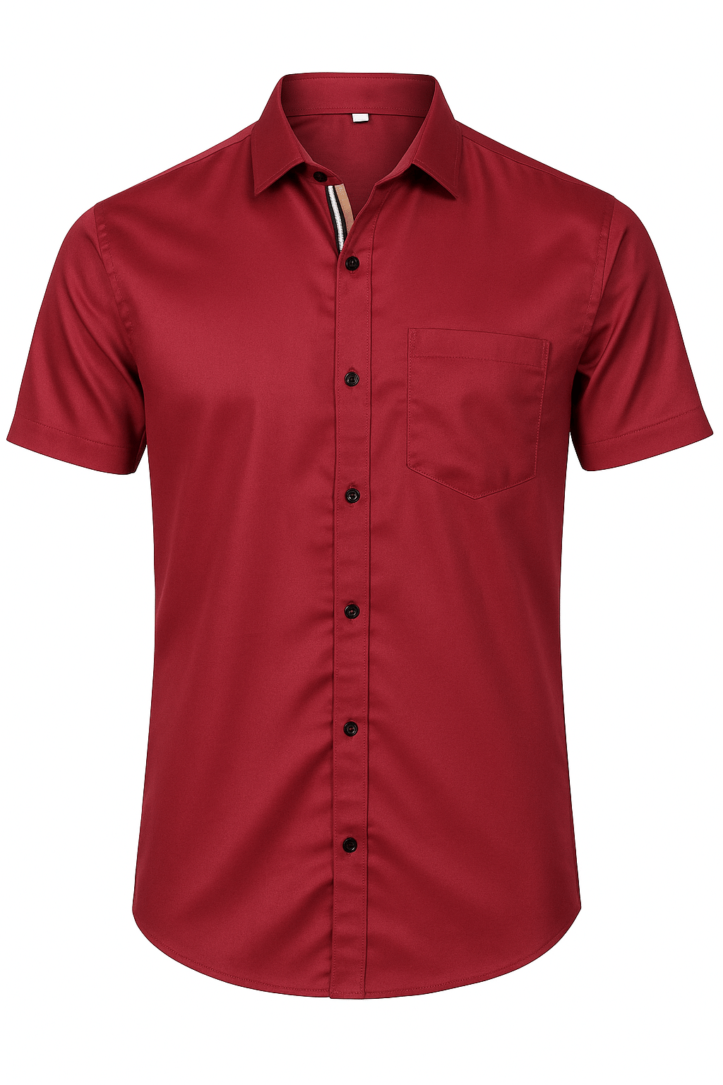     			J V Brothers Cotton Blend Regular Fit Half Sleeves Men's Formal Shirt - Maroon ( Pack of 1 )