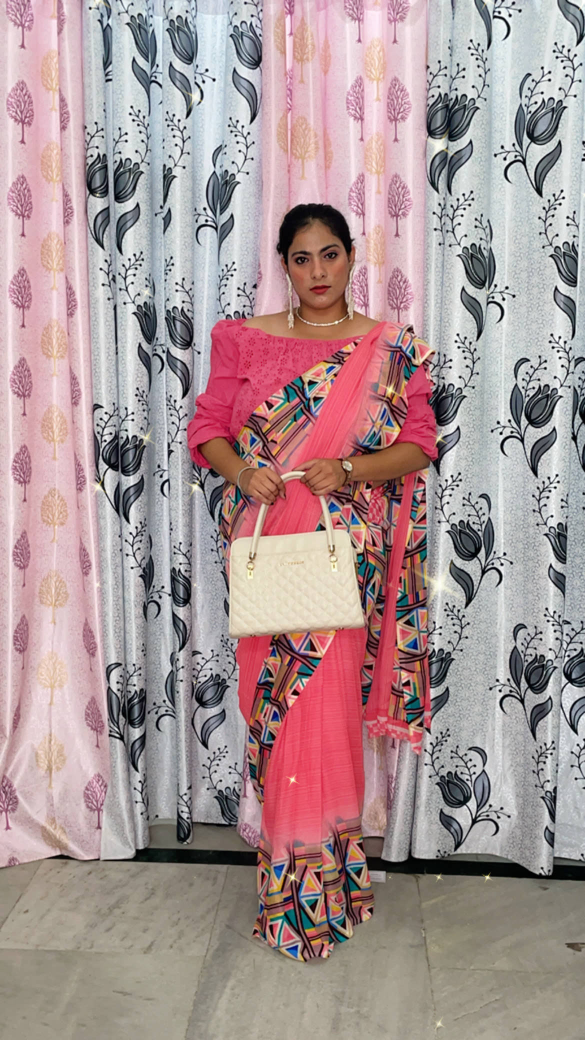 Kashvi Sarees Georgette Printed Ilkal Saree With Unstitched Blouse Piece ( PEACH ) Kashvi Sarees Georgette Printed Ilkal Saree With Unstitched Blouse Piece ( PEACH )