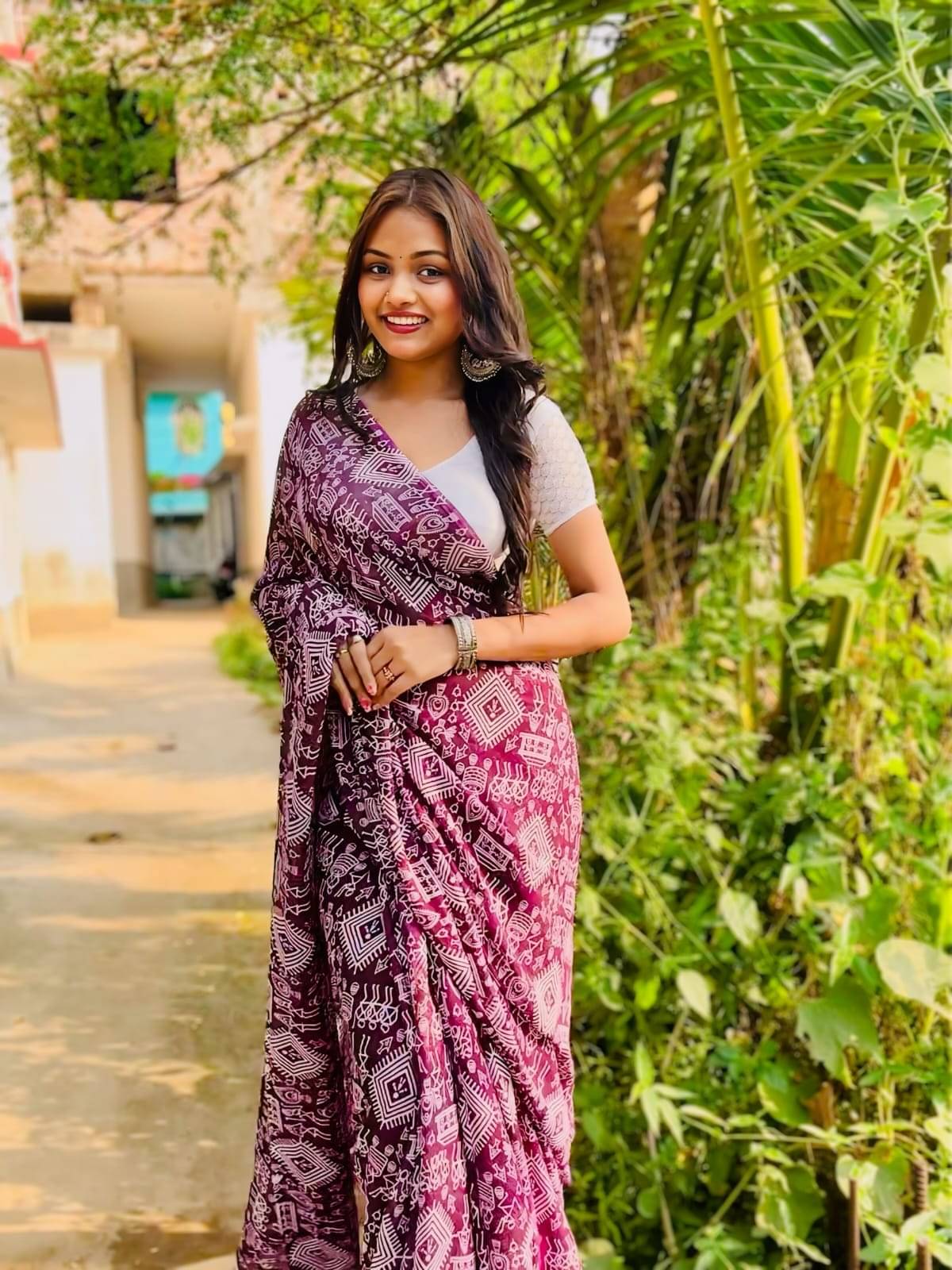 Kashvi Sarees Georgette Printed Ilkal Saree With Unstitched Blouse Piece ( PINK ) Kashvi Sarees Georgette Printed Ilkal Saree With Unstitched Blouse Piece ( PINK )