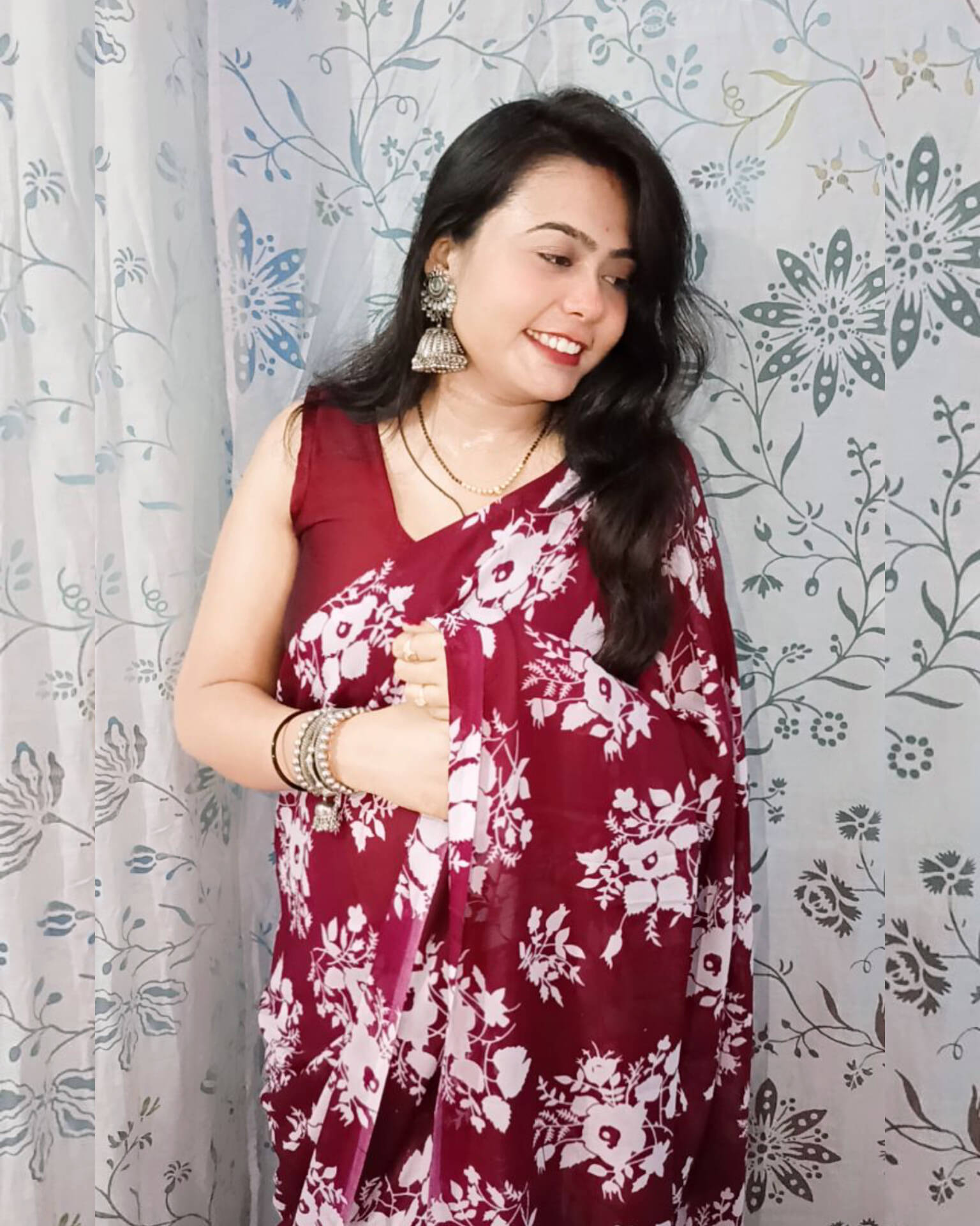 Kashvi Sarees Georgette Printed Ilkal Saree With Unstitched Blouse Piece ( maroon ) Kashvi Sarees Georgette Printed Ilkal Saree With Unstitched Blouse Piece ( maroon )