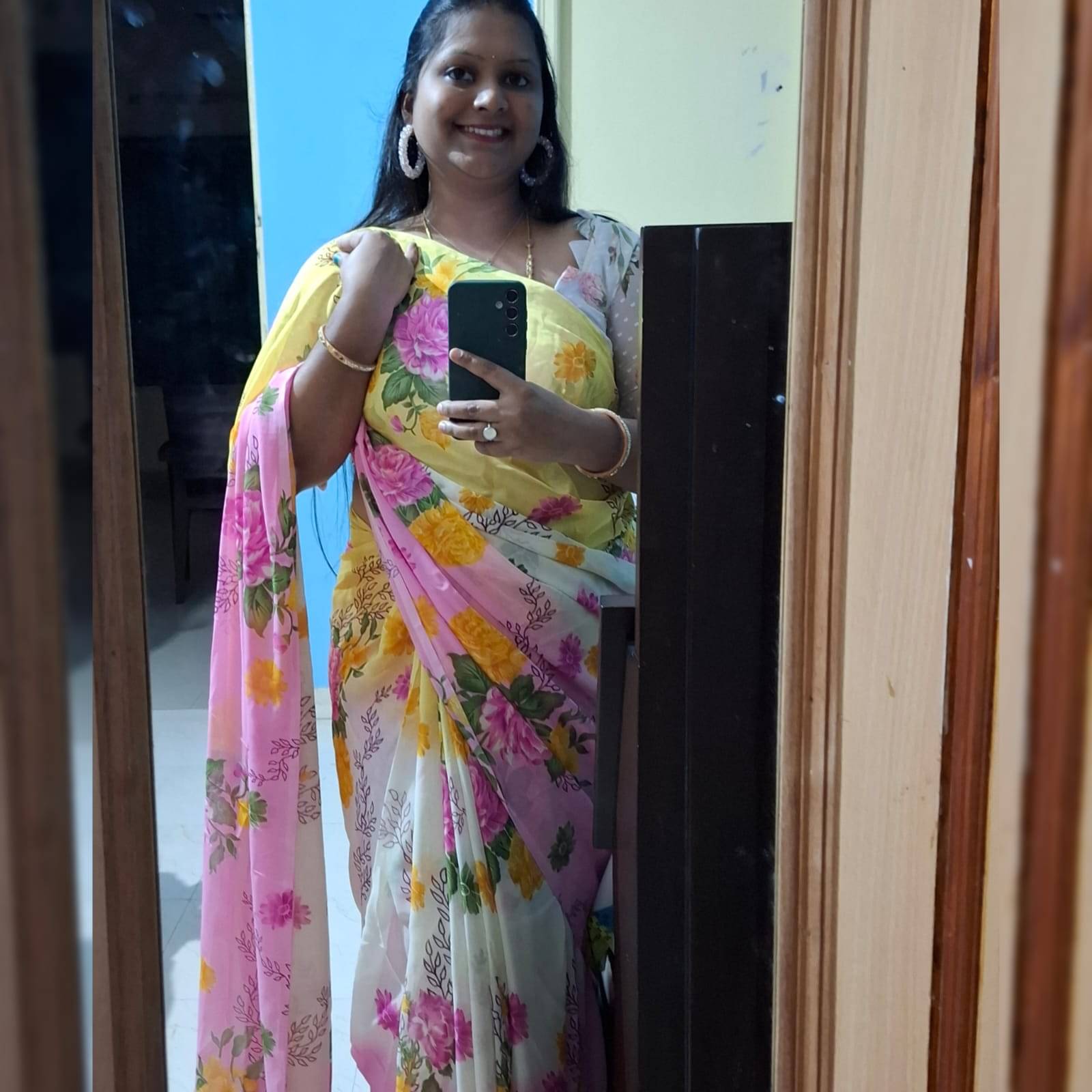 Kashvi Sarees Georgette Printed Ilkal Saree With Unstitched Blouse Piece ( PINK )     			Kashvi Sarees Georgette Printed Ilkal Saree With Unstitched Blouse Piece ( PINK )