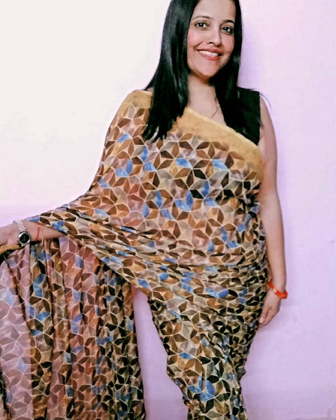 Kashvi Sarees Georgette Printed Ilkal Saree With Unstitched Blouse Piece ( YELLOW )     			Kashvi Sarees Georgette Printed Ilkal Saree With Unstitched Blouse Piece ( YELLOW )