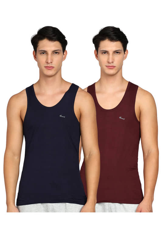 Renox Pack of 2 Cotton Tank For Men ( Multicolor ) - Nightwear & Loungewear | Buy online on ZillyBuy