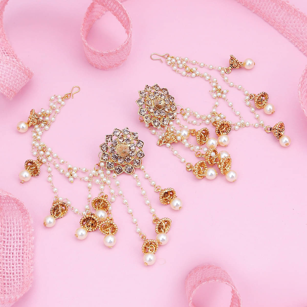Sukkhi Gold Danglers Earrings ( Pack of 1 ) Sukkhi Gold Danglers Earrings ( Pack of 1 )