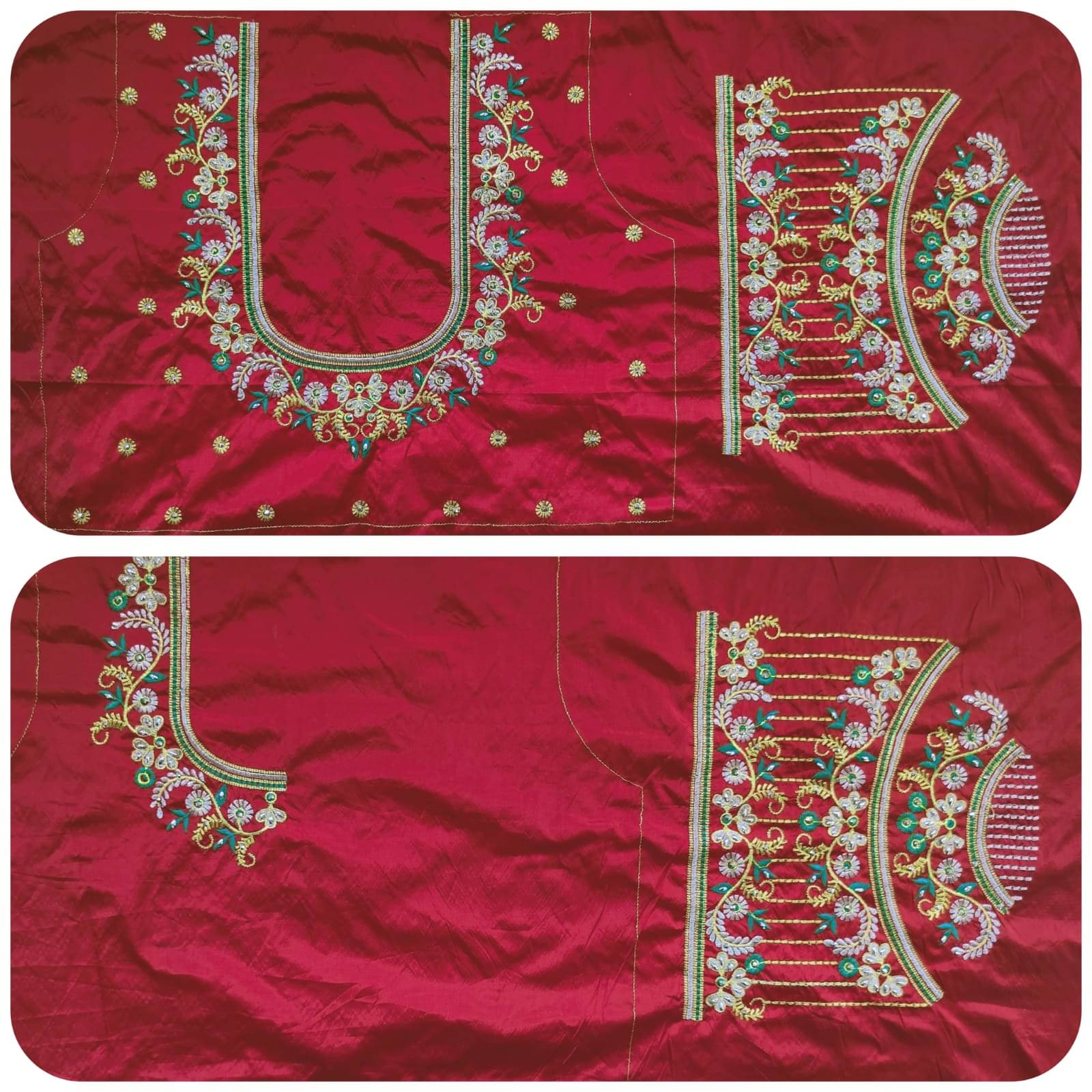 The White Rabbit Cotton Unstitched Unstitched Women's Blouse ( Maroon ) The White Rabbit Cotton Unstitched Unstitched Women's Blouse ( Maroon )