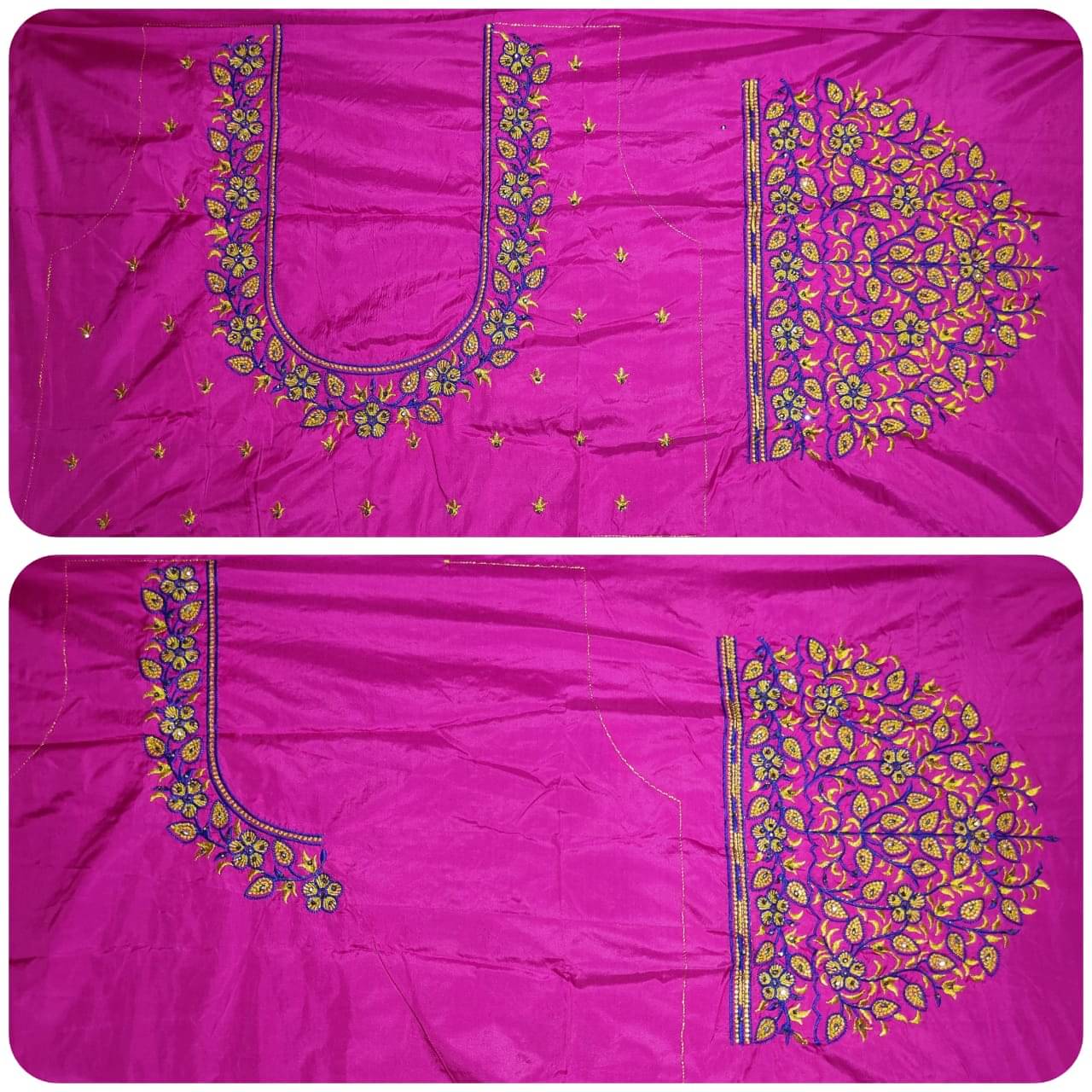 The White Rabbit Cotton Unstitched Unstitched Women's Blouse ( Pink )     			The White Rabbit Cotton Unstitched Unstitched Women's Blouse ( Pink )