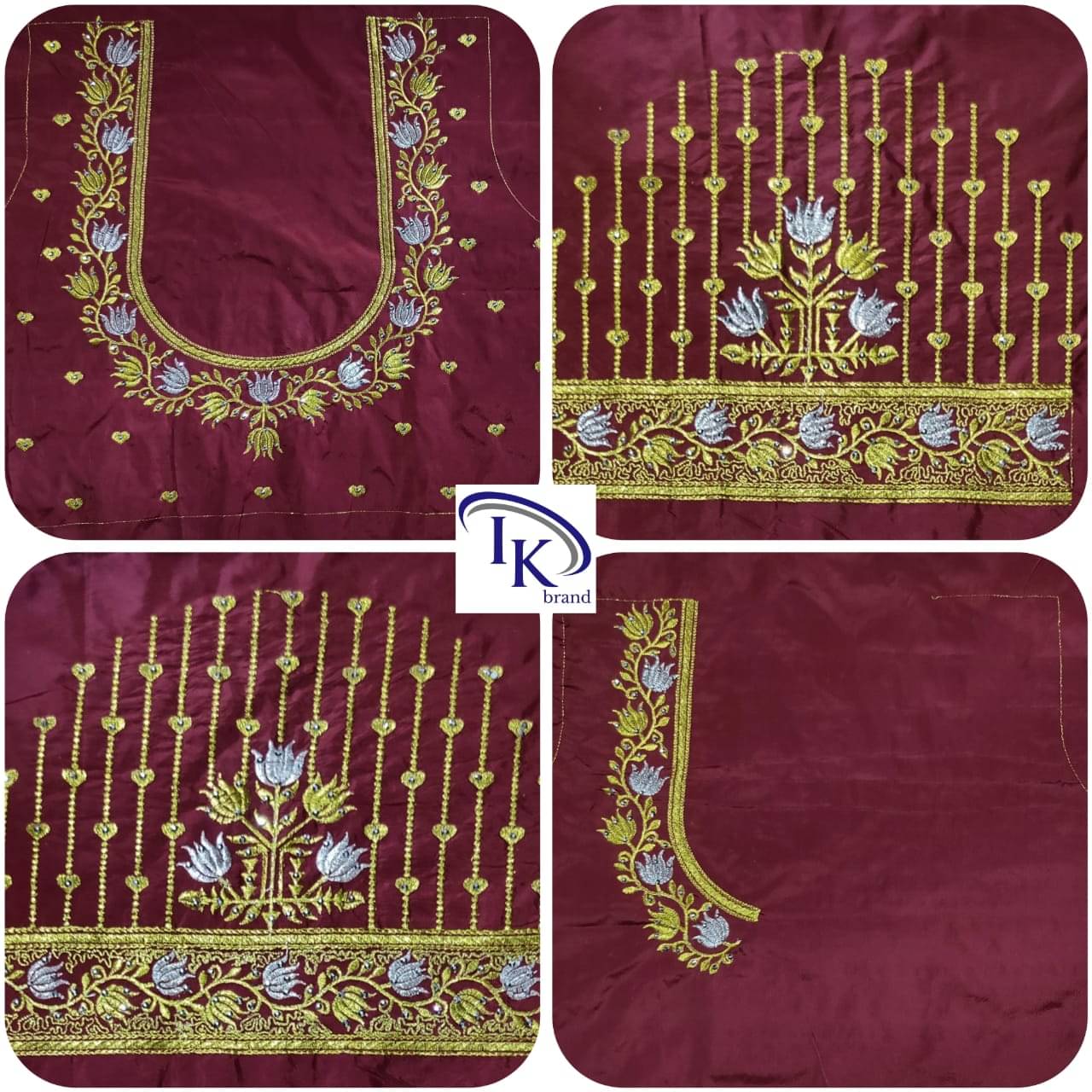 The White Rabbit Cotton Unstitched Unstitched Women's Blouse ( Maroon ) The White Rabbit Cotton Unstitched Unstitched Women's Blouse ( Maroon )