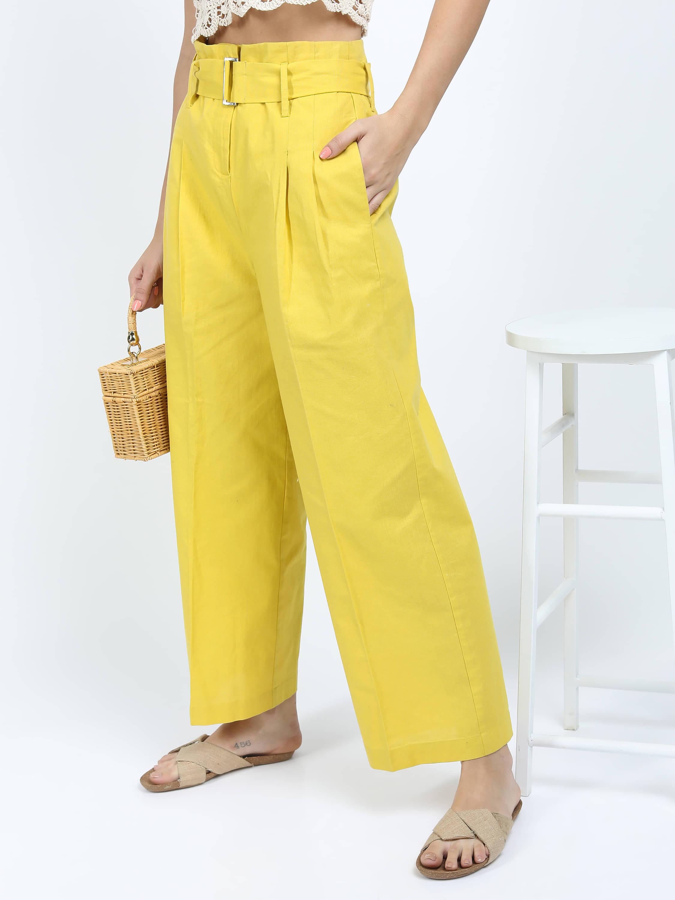     			Tokyo Talkies Women Cotton Casual Trousers ( Mustard )