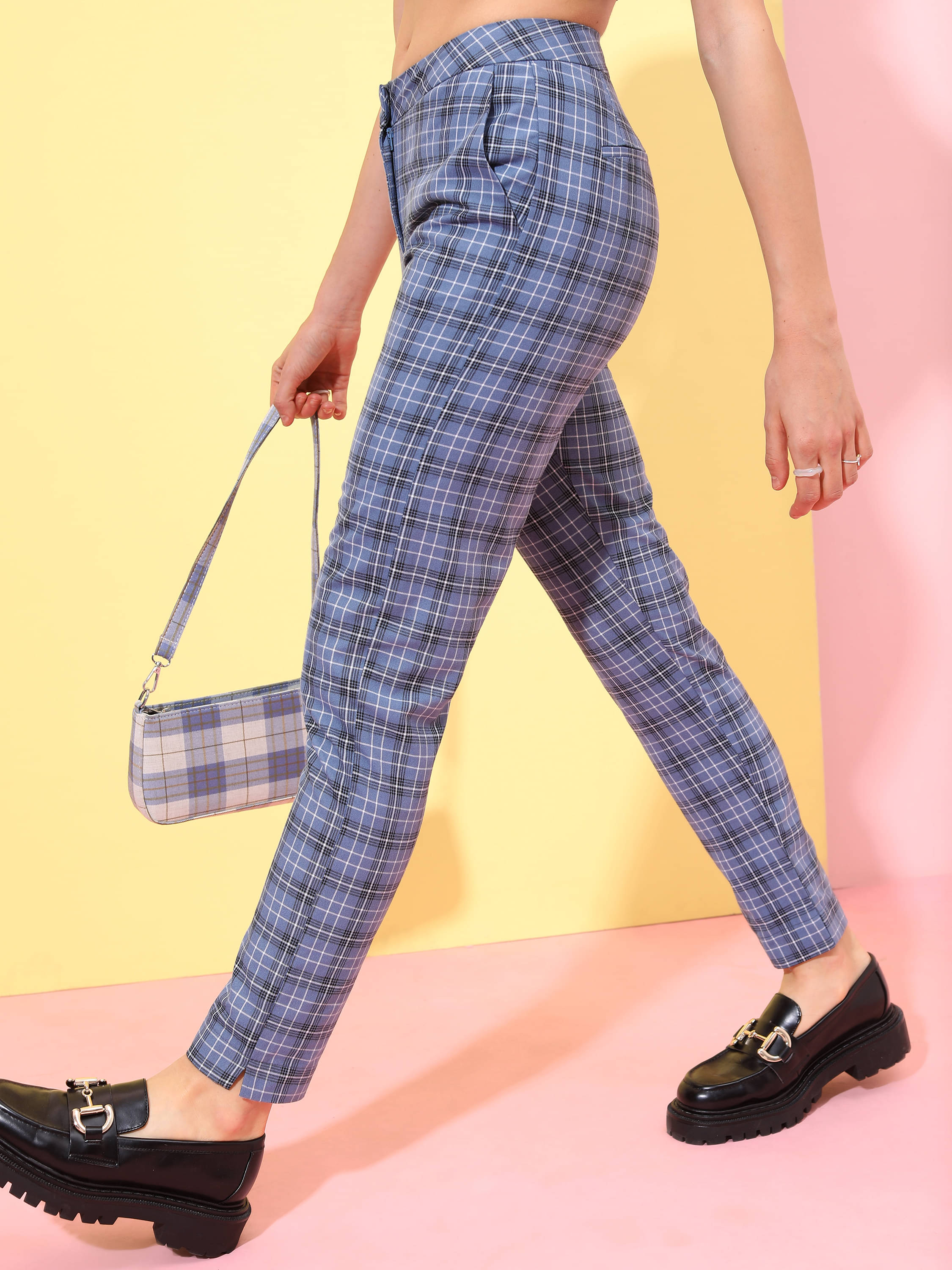     			Tokyo Talkies Women Polyester Casual Trousers ( Grey )