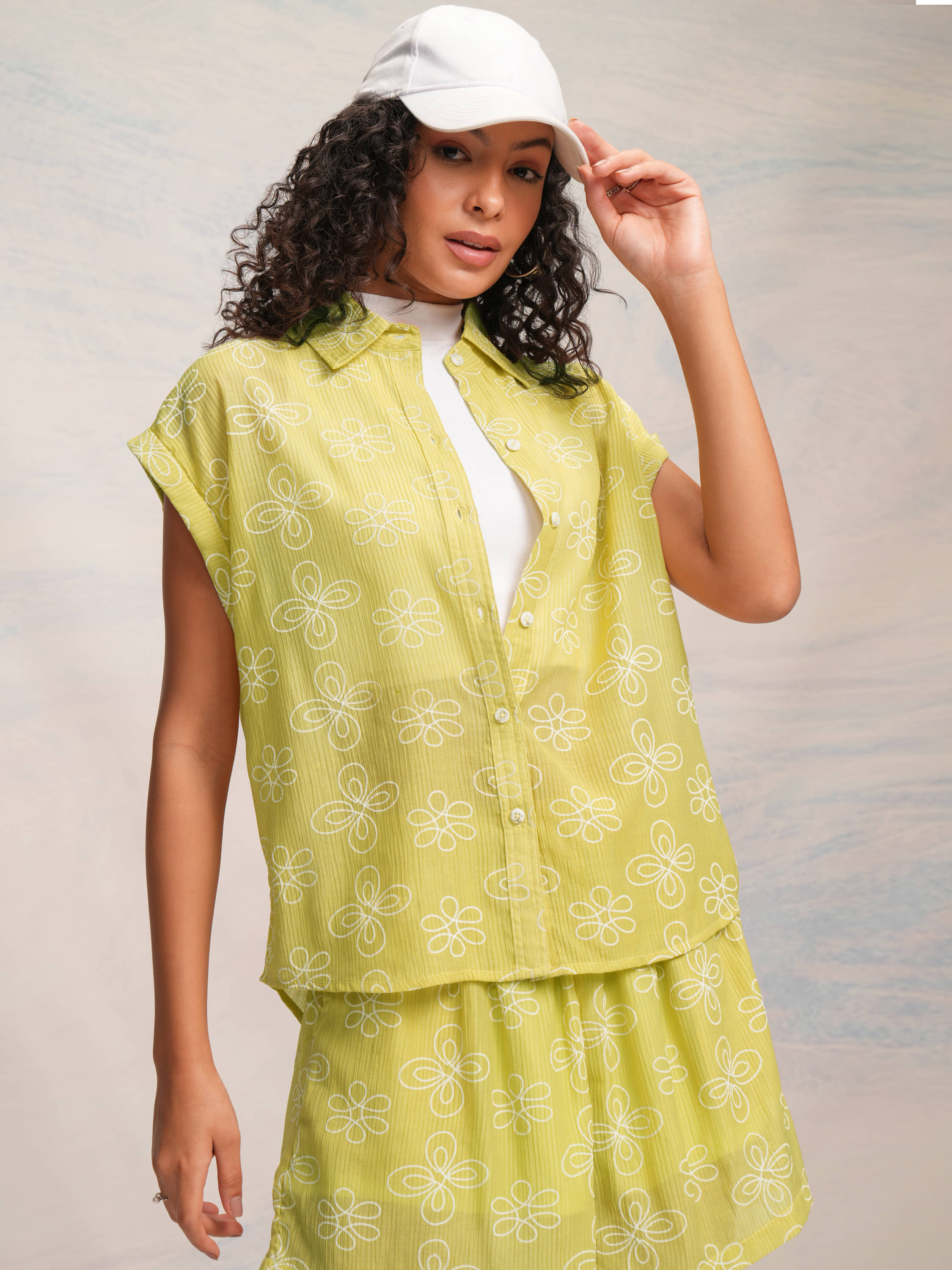     			Tokyo Talkies Women Printed T-Shirt With Shorts Co-Ord Set ( Green )