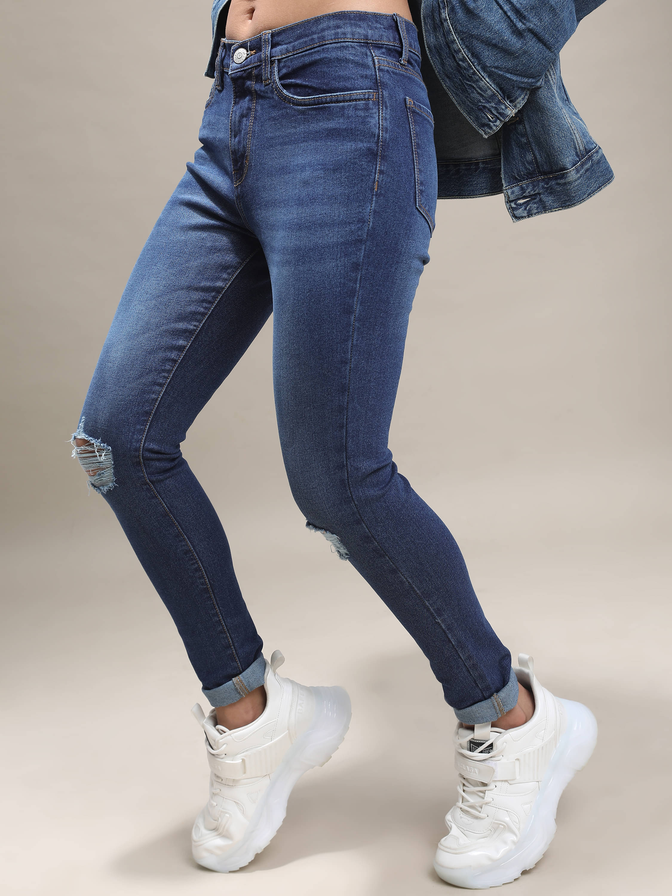     			Tokyo Talkies Women's Skinny Fit Mid-Rise Jeans ( Blue )
