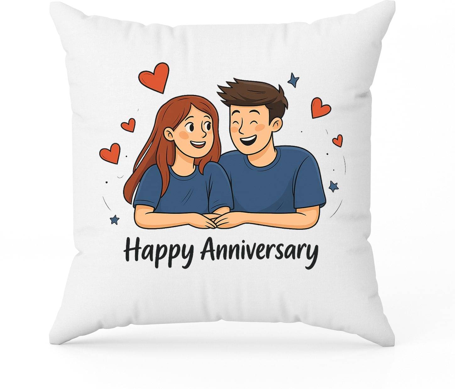     			Vihaan Fashions Set of 1 Polyester Graphic Square Cushion Cover (30X30)cm - Multi