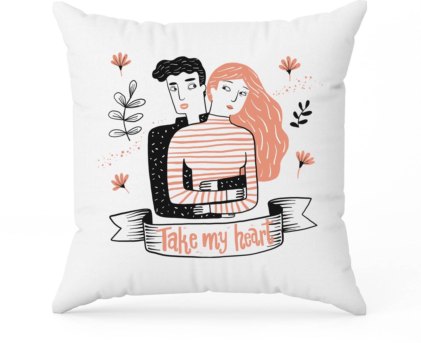     			Vihaan Fashions Set of 1 Polyester Graphic Square Cushion Cover (30X30)cm - Multi