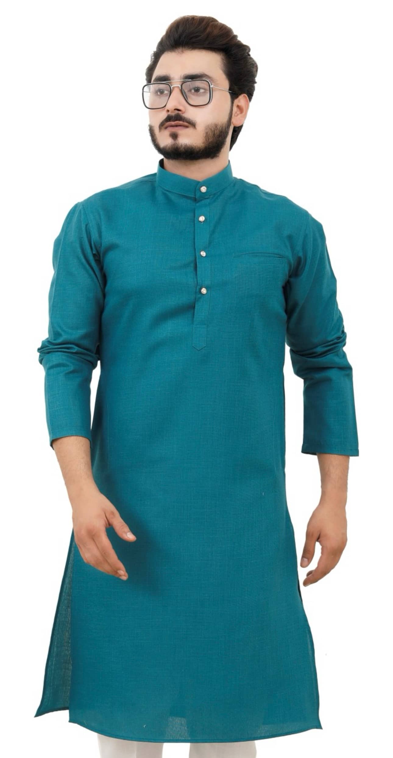 YAGNIK FASHION Dark Green Cotton Men's Regular Kurta ( Pack of 1 ) - Kurtas & Kurta Sets | Buy online on ZillyBuy