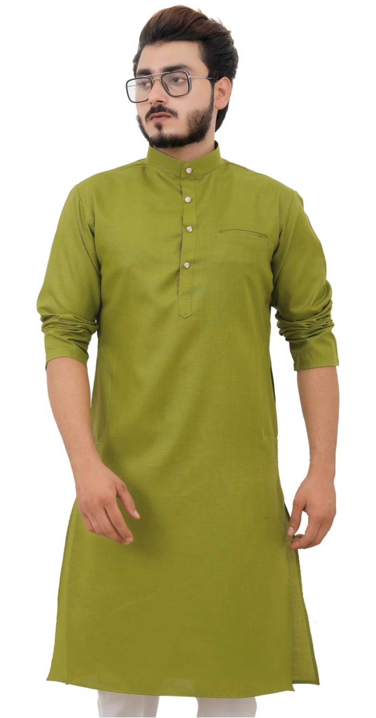 YAGNIK FASHION Green Cotton Men's Regular Kurta ( Pack of 1 ) - Kurtas & Kurta Sets | Buy online on ZillyBuy
