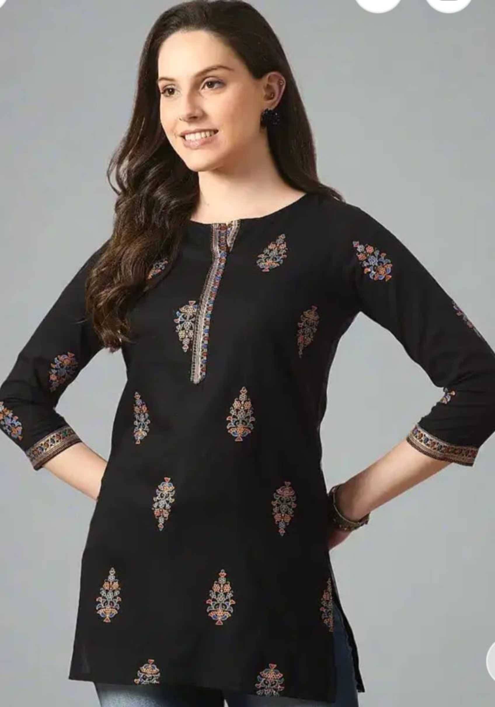 25DEGREE N Women's Rayon A-Line Top ( Black )     			25DEGREE N Women's Rayon A-Line Top ( Black )