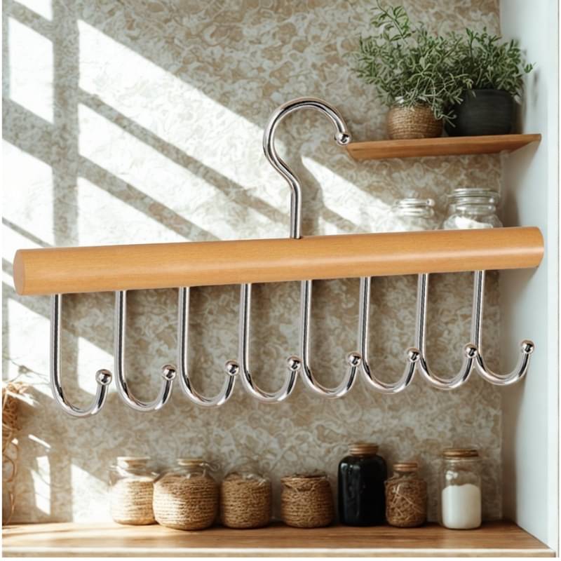 360 rotating hanger, wooden multi hook hanger, wardrobe organizer, space saver, tie hanger, scarf hanger, bra hanger, belt hanger, closet storage     			360 rotating hanger, wooden multi hook hanger, wardrobe organizer, space saver, tie hanger, scarf hanger, bra hanger, belt hanger, closet storage