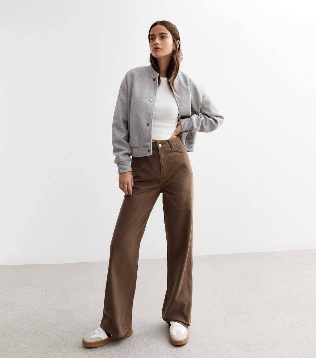     			9x denims Women's Straight Fit High-Rise Jeans ( Brown )