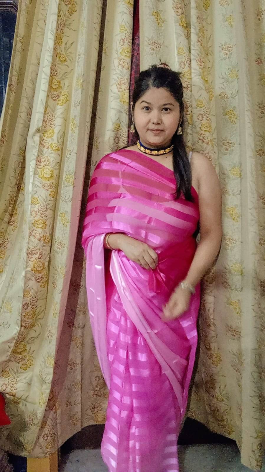 ANAND SAREES Georgette Embellished Ilkal Saree With Unstitched Blouse Piece ( Pink ) ANAND SAREES Georgette Embellished Ilkal Saree With Unstitched Blouse Piece ( Pink )