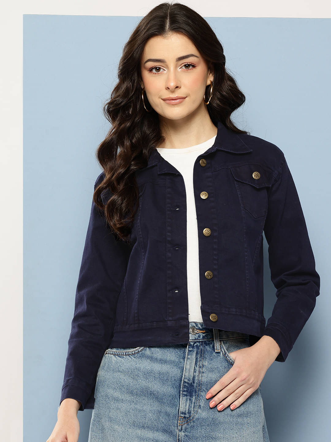     			Aarika - Denim Navy Denim Jacket Pack of 1