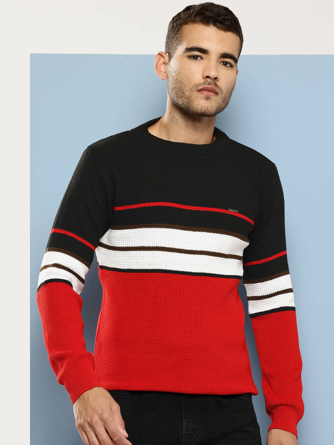 Aarika Woollen Round Neck Men's Full Sleeves Pullover Sweater - Black ( Pack of 1 ) Aarika Woollen Round Neck Men's Full Sleeves Pullover Sweater - Black ( Pack of 1 )