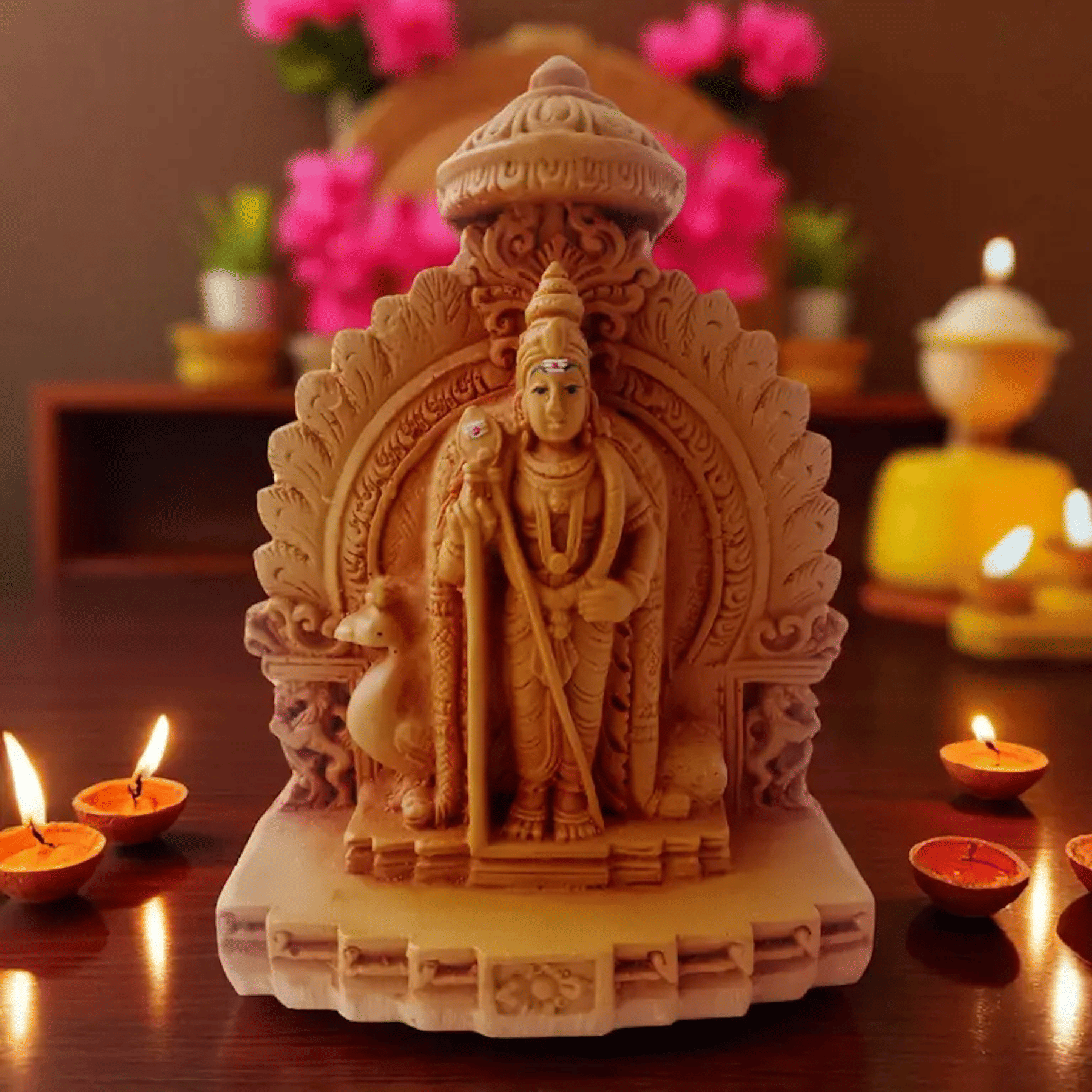     			Anantamitra Resin Karthikeya Swamy Idol ( 12.5 cm )