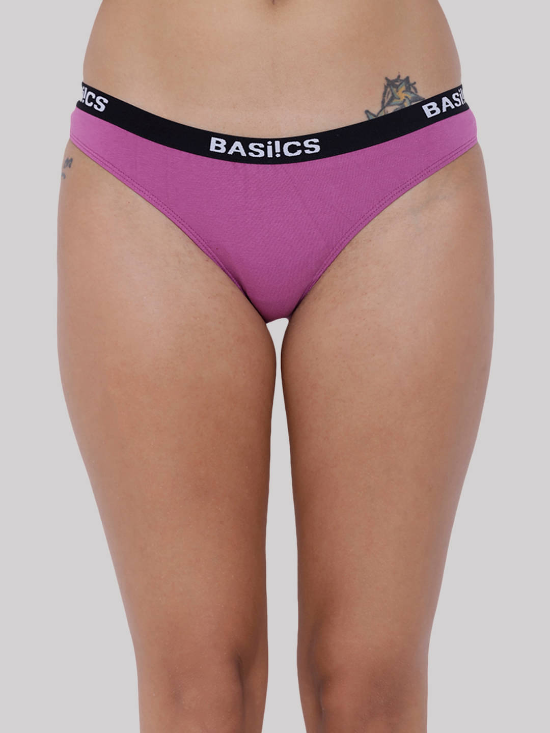    			BASIICS By La Intimo Cotton Lycra Briefs ( Purple , Pack of 1 )