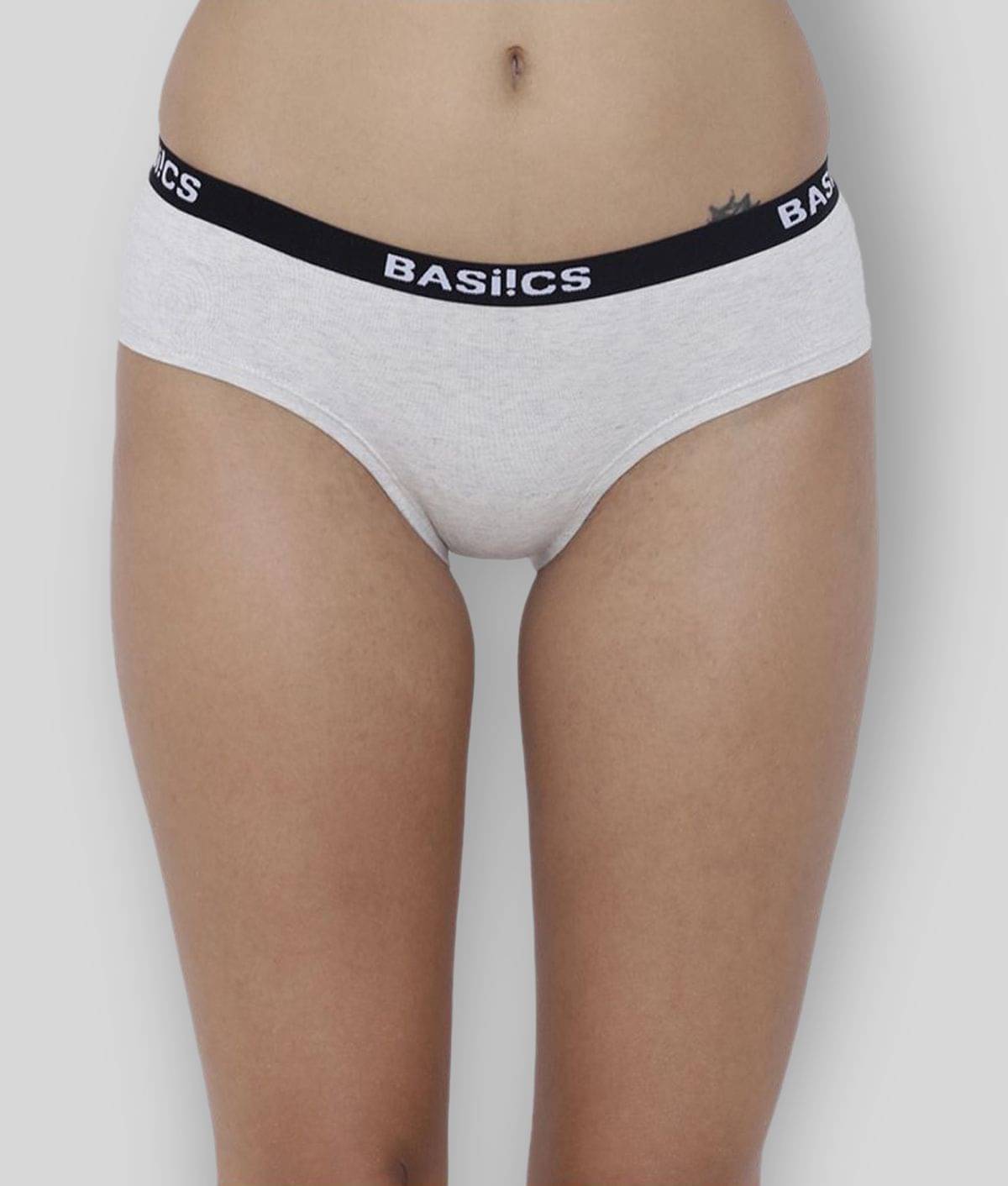     			BASIICS By La Intimo Cotton Lycra Briefs ( White , Pack of 1 )