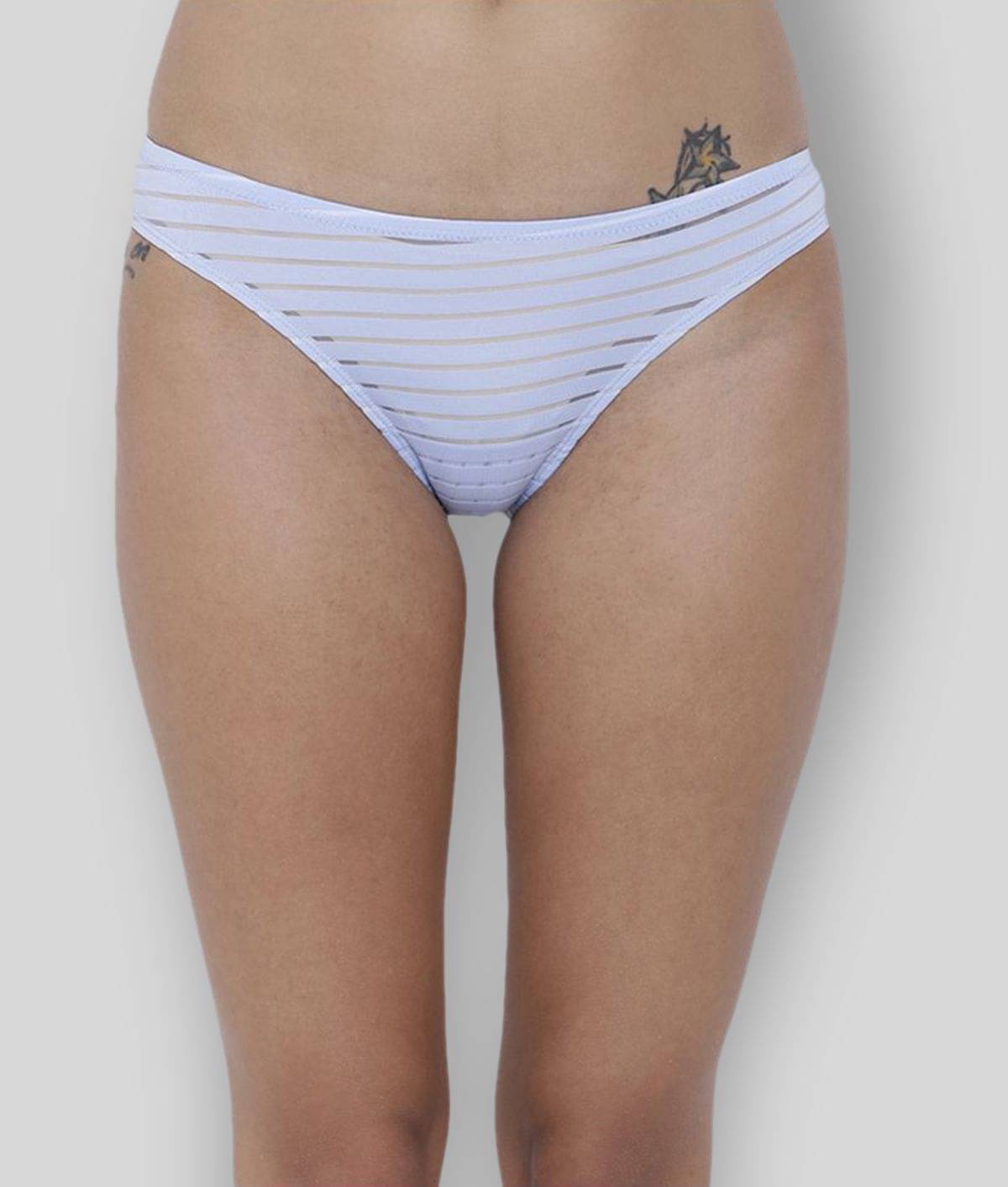 BASIICS By La Intimo Polyester Briefs ( Blue , Pack of 1 ) BASIICS By La Intimo Polyester Briefs ( Blue , Pack of 1 )