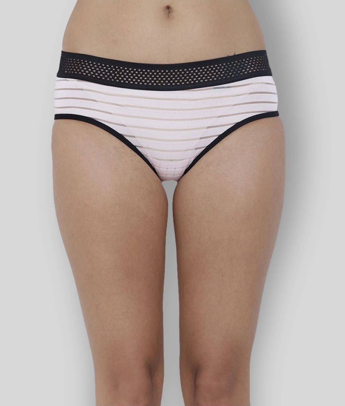     			BASIICS By La Intimo Polyester Briefs ( Pink , Pack of 1 )