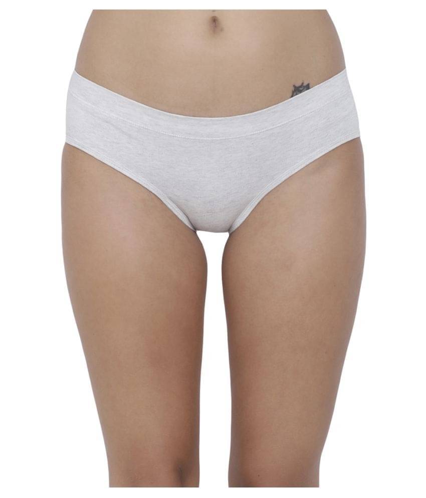     			BASIICS By La Intimo Polyester Hipster ( White , Pack of 1 )