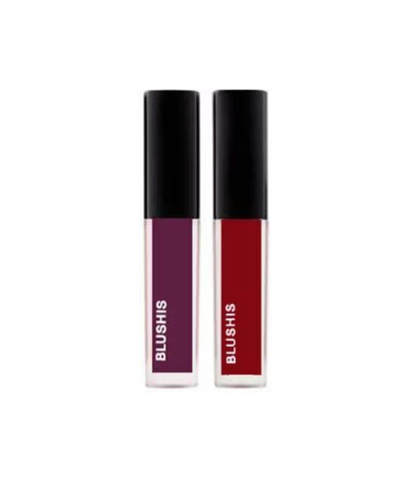 BLUSHIS Long Wear Multi Color Matte Liquid Lipstick (Pack of 2 )     			BLUSHIS Long Wear Multi Color Matte Liquid Lipstick (Pack of 2 )