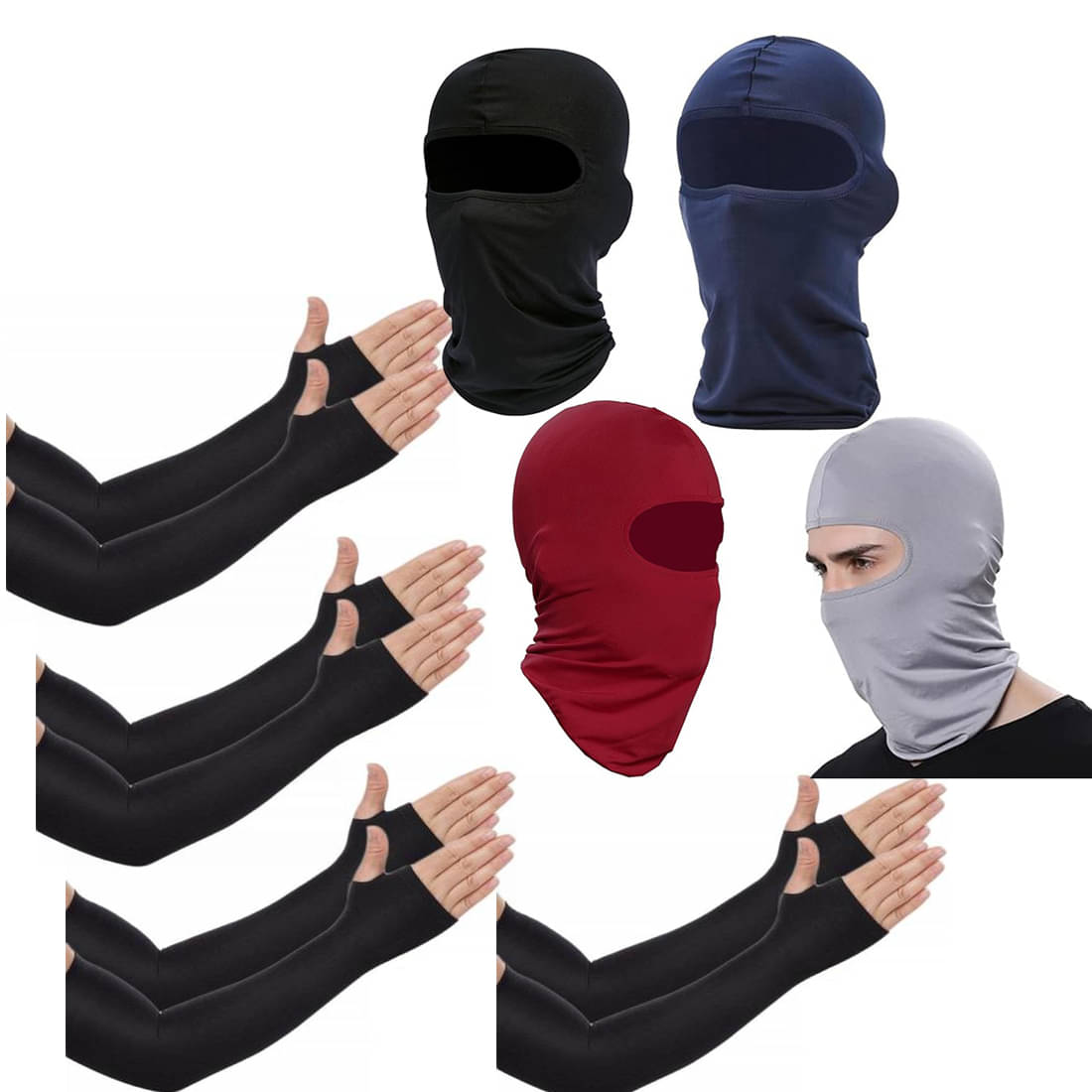     			Ben Toi Multicolour Polyester Anti Pollution Mask ( Pack of 4 )