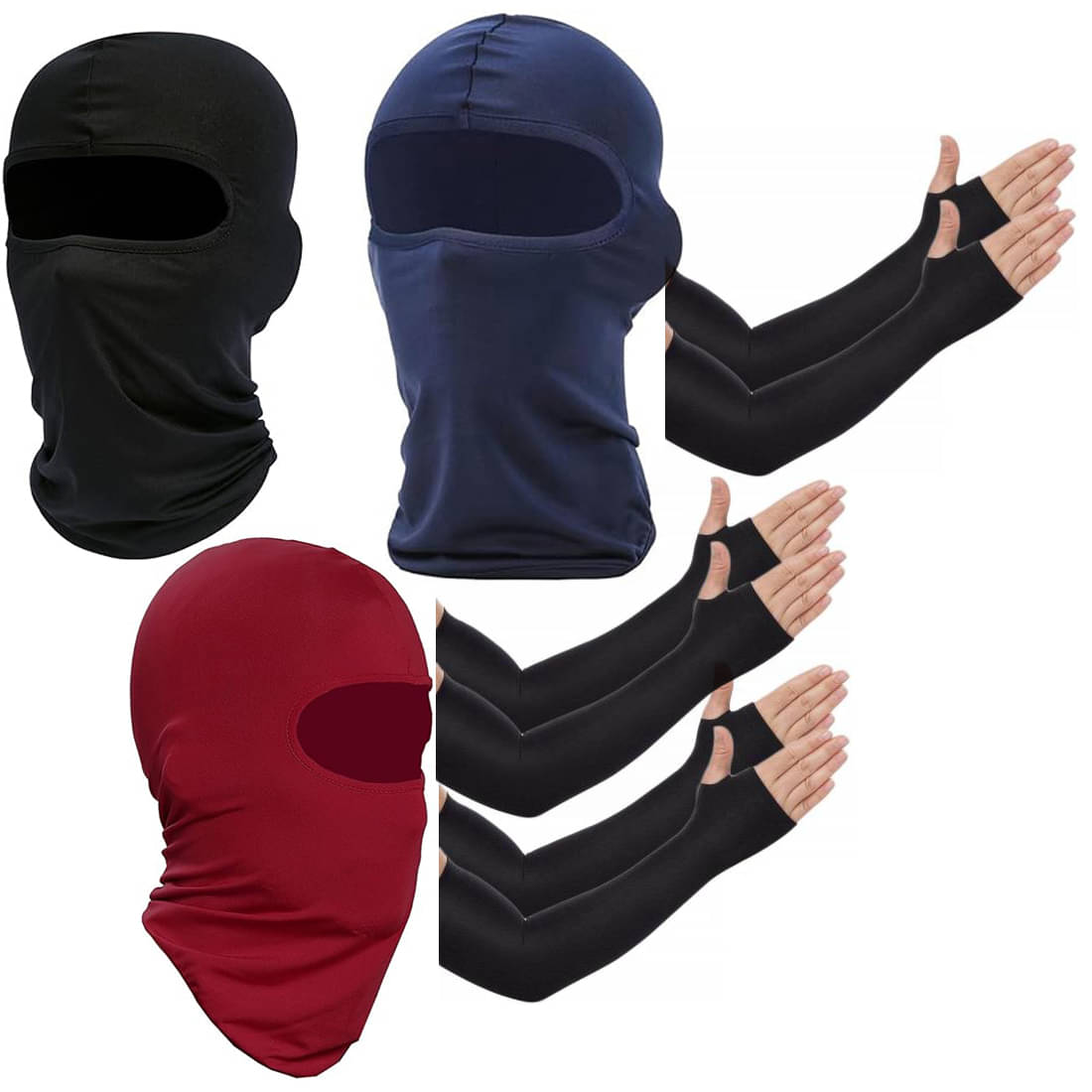     			Ben Toi Multicolour Polyester Anti Pollution Mask ( Pack of 3 )