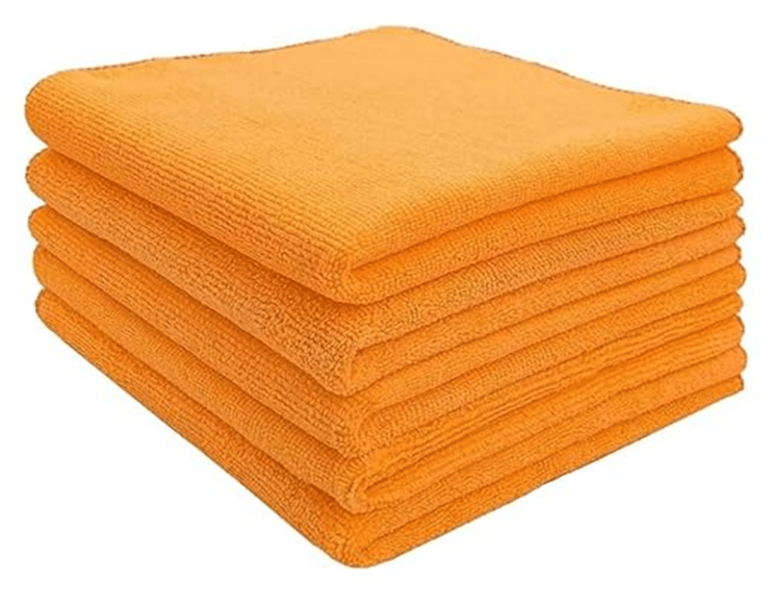     			CIS Microfiber Towel 40x40 cm 380 GSM (Orange) – Super Absorbent Cleaning Cloths for Car, Home, Kitchen, Face & Electronics – Lint-Free & Reusable (Pack of 4)