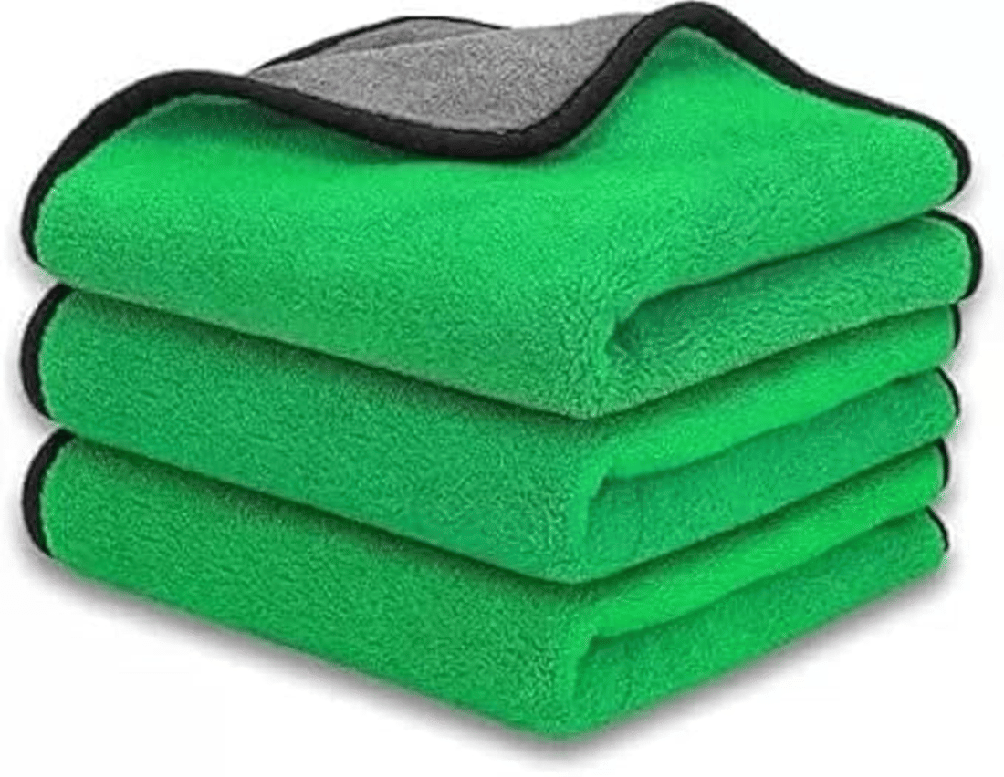    			CIS Microfiber Towel 40x40 cm 800 GSM (Green) – Super Absorbent Cleaning Cloths for Car, Home, Kitchen, Face & Electronics – Lint-Free & Reusable (Pack of 4)