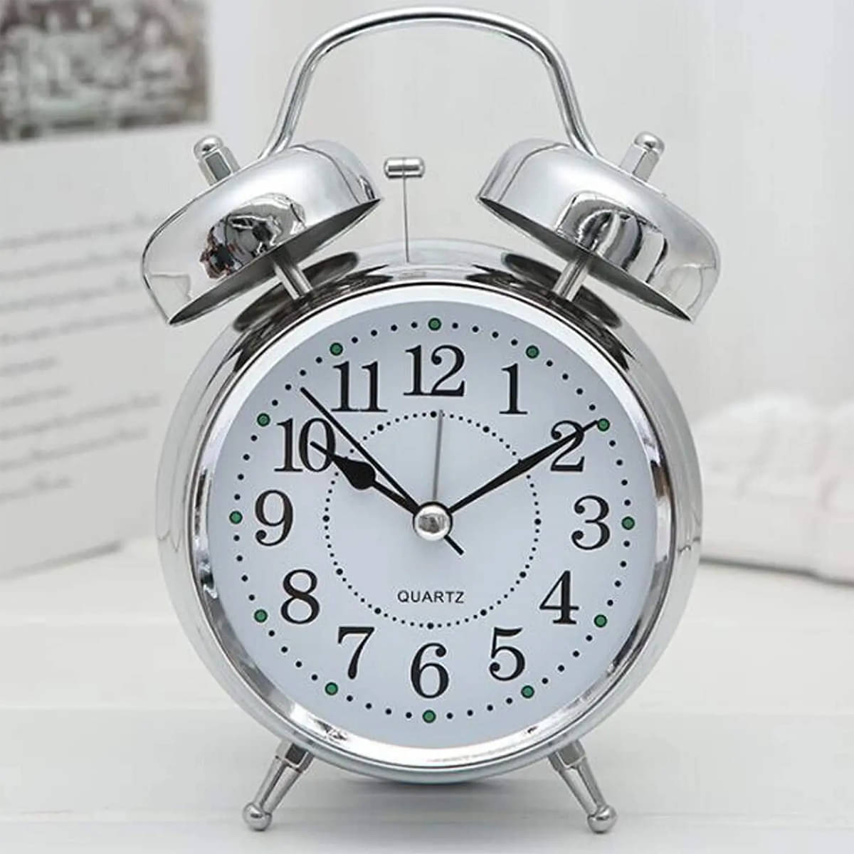     			CRAYLUXE Analog Twin Bell Alarm Clock - Pack of 1