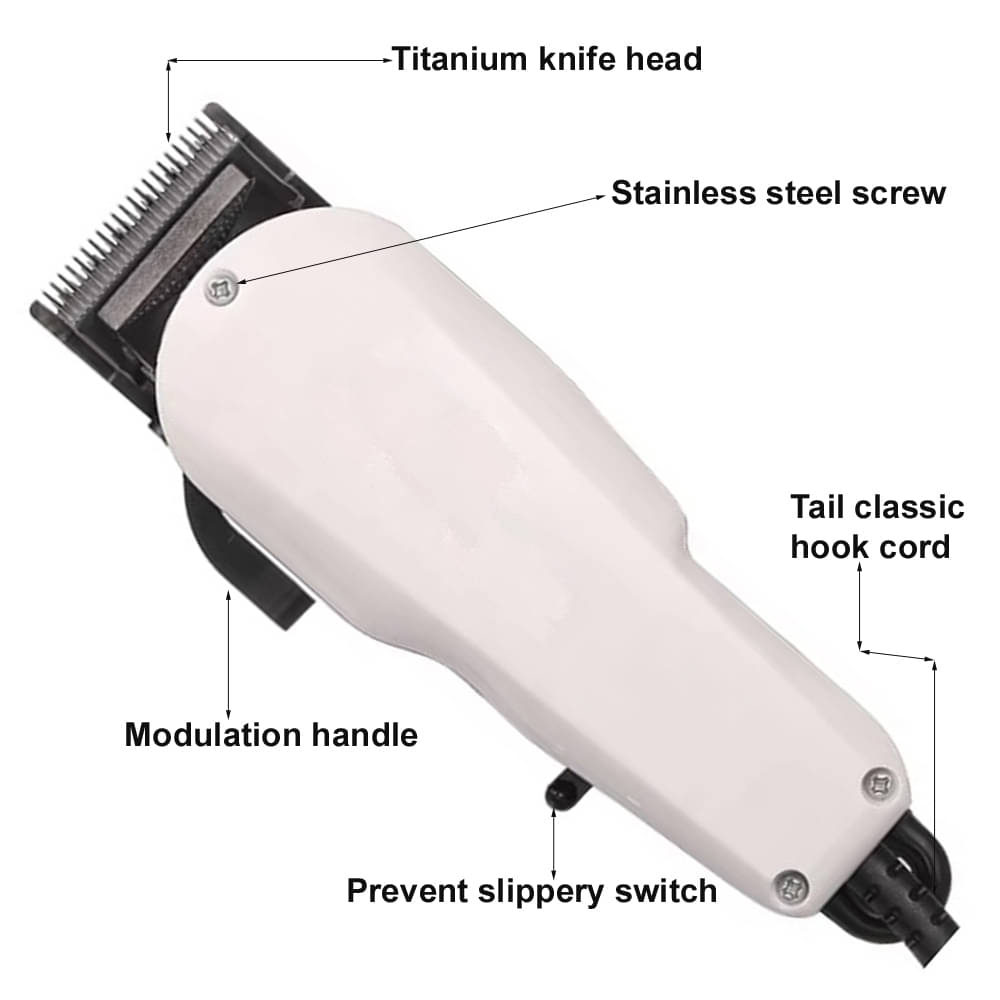    			CRS TRIMMER FOR MEN White Corded Clipper With 0 minutes Runtime