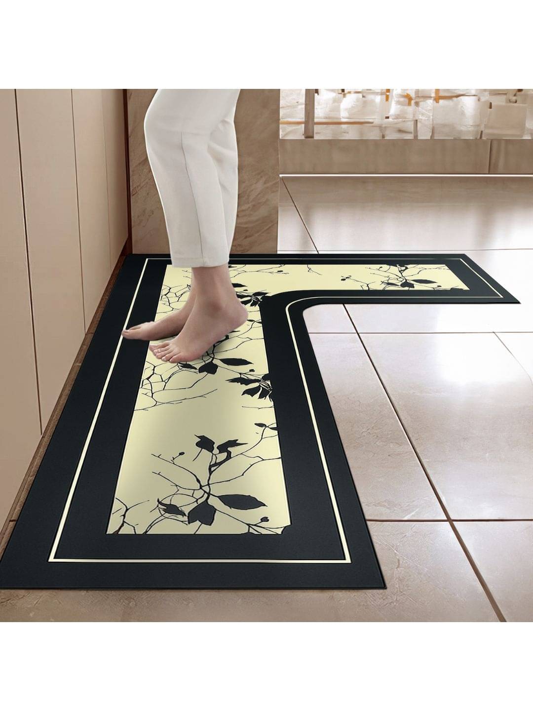     			Cortina Multi Rubber Rectangular Floor Mat ( Pack of 1 )
