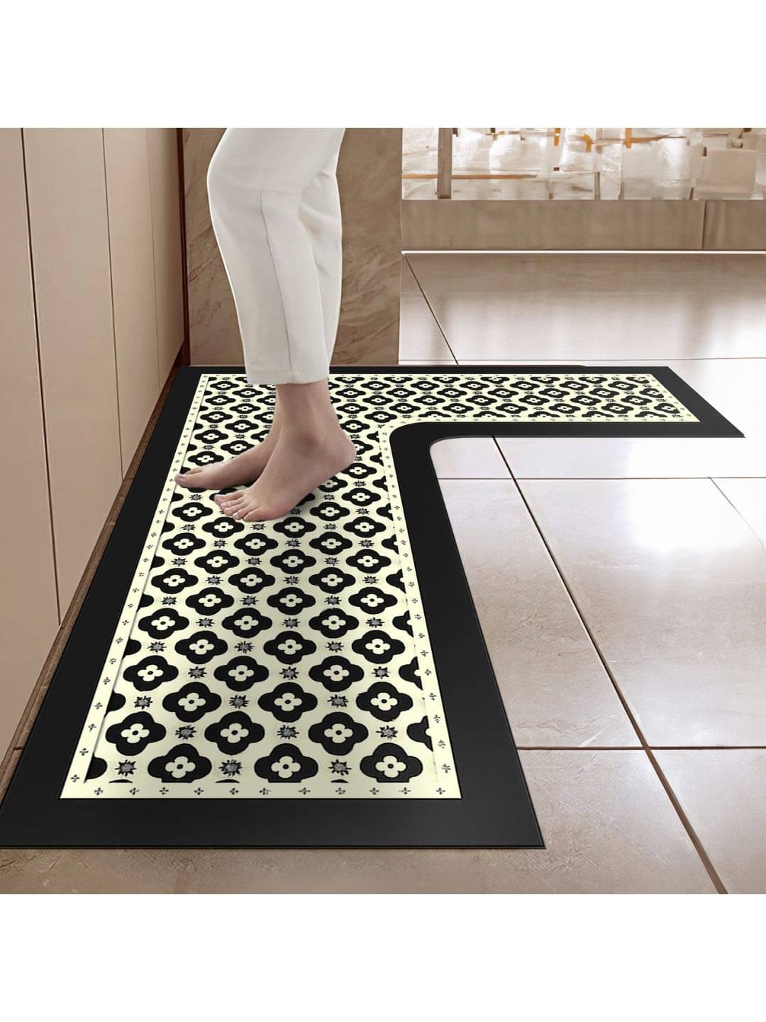     			Cortina Multi Rubber Rectangular Floor Mat ( Pack of 1 )