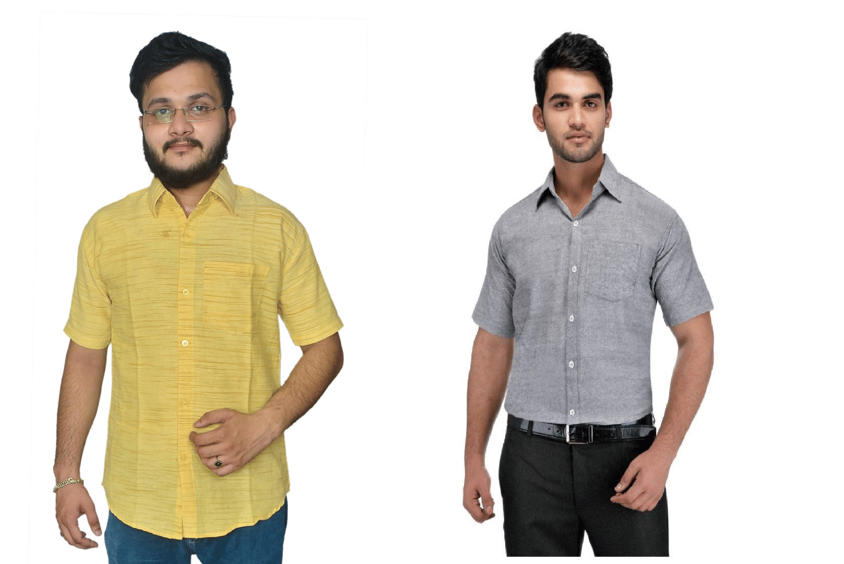     			DESHBANDHU DBK Cotton Regular Fit Half Sleeves Men's Formal Shirt - Multi ( Pack of 2 )