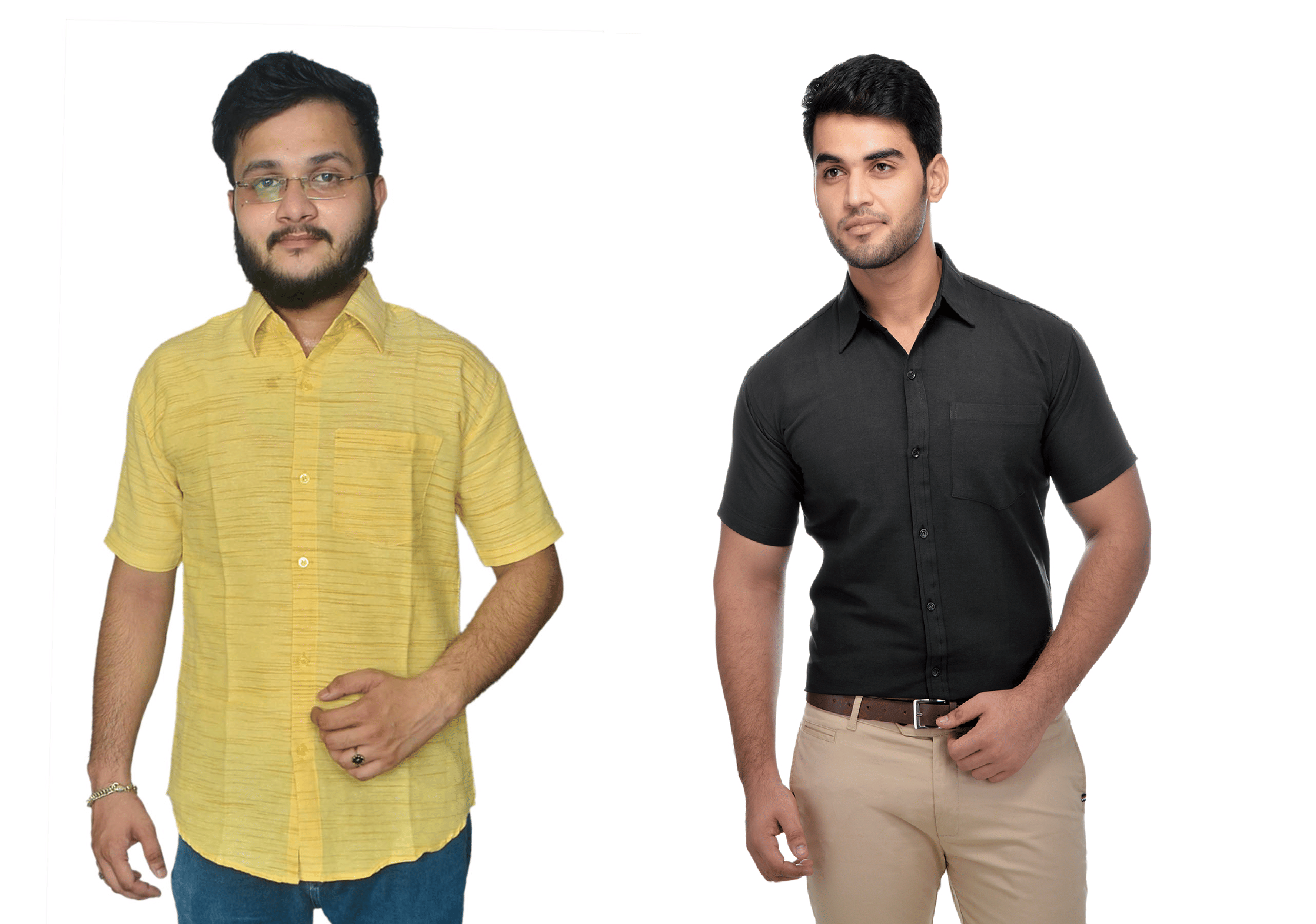    			DESHBANDHU DBK Cotton Regular Fit Half Sleeves Men's Formal Shirt - Multi ( Pack of 2 )