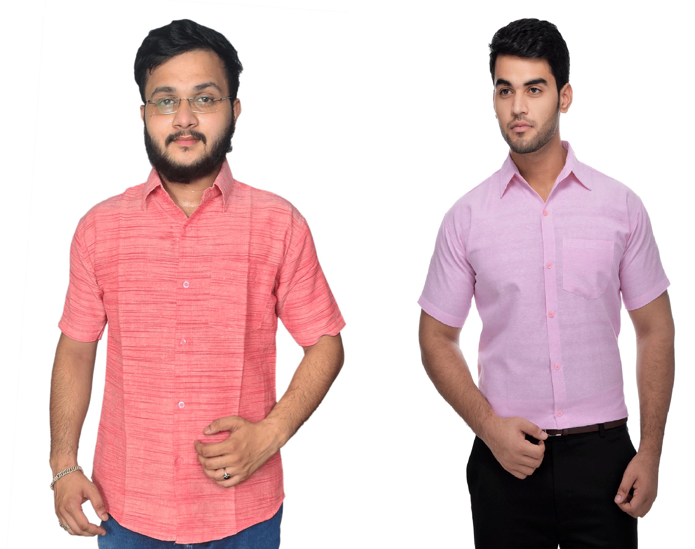 DESHBANDHU DBK Cotton Regular Fit Half Sleeves Men's Formal Shirt - Multi ( Pack of 2 ) DESHBANDHU DBK Cotton Regular Fit Half Sleeves Men's Formal Shirt - Multi ( Pack of 2 )